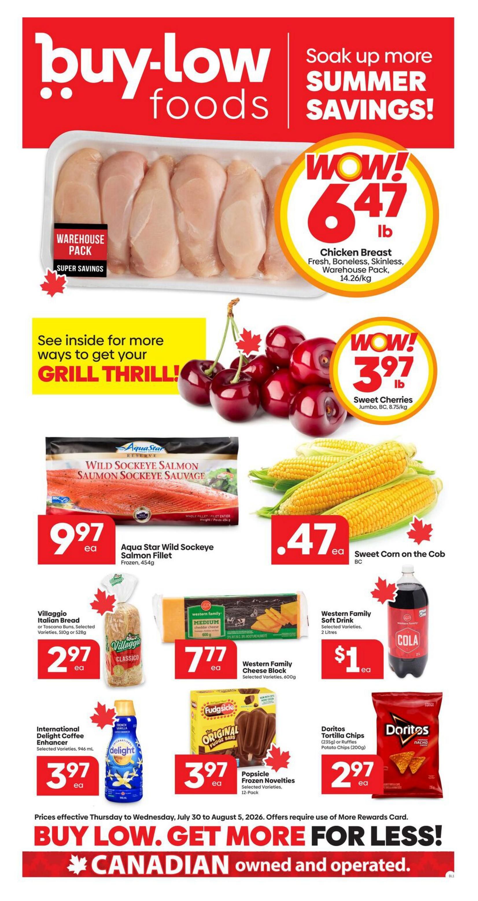 Buy-Low Foods Flyer July 30 to August 5
