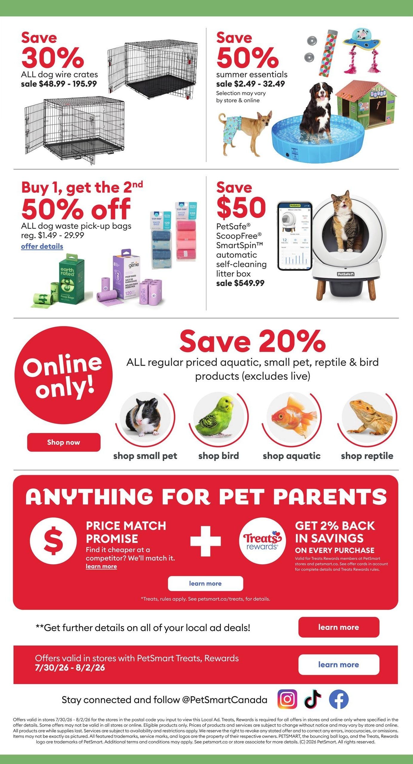 PetSmart Flyer July 30 to August 2