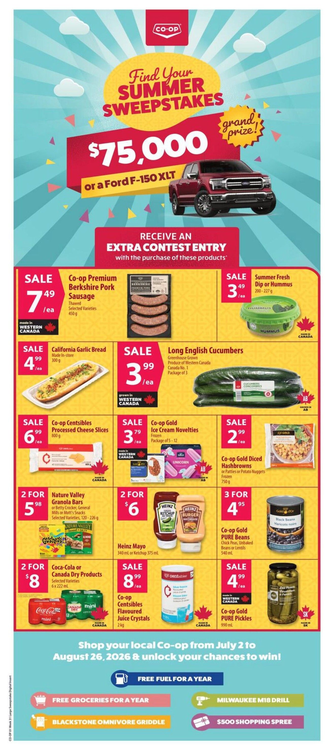 Co-op (West) Food Store Flyer July 30 to August 5