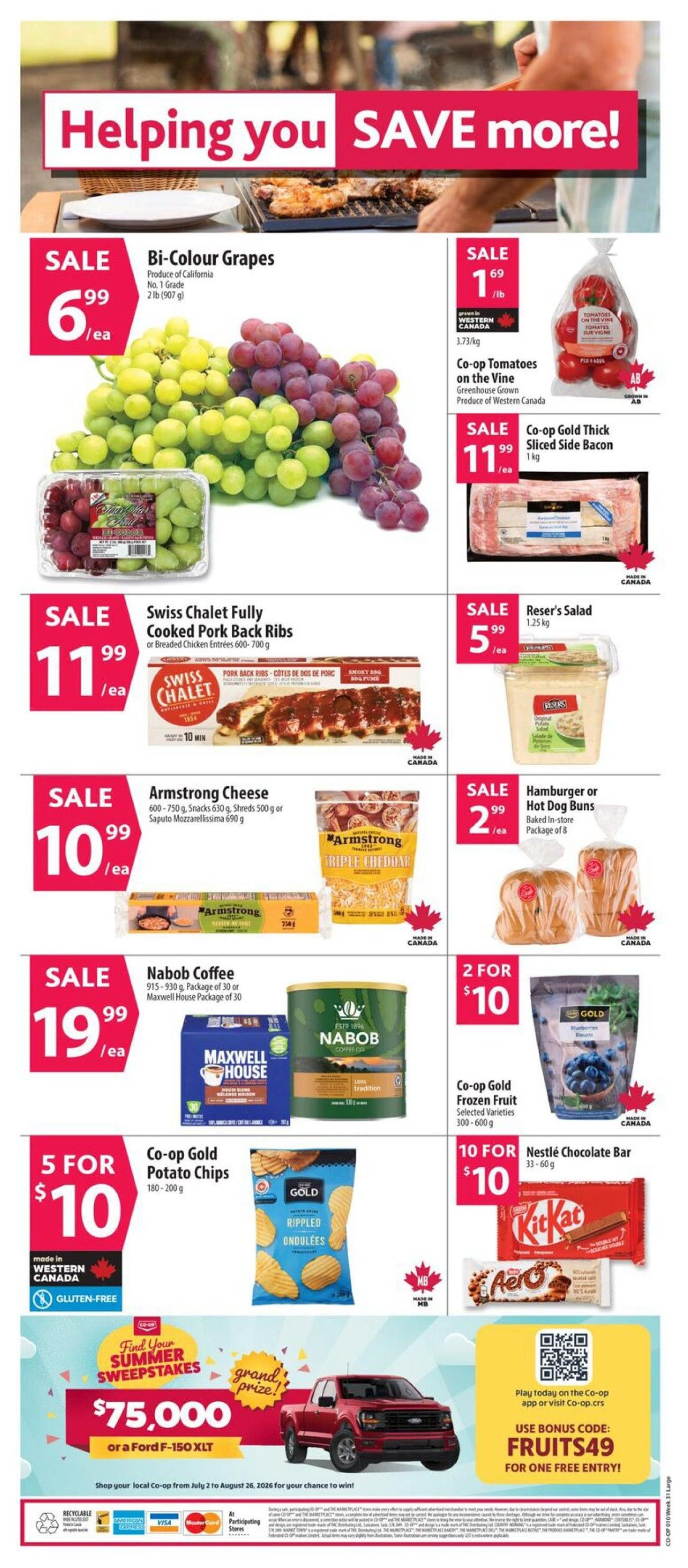 Co-op (West) Food Store Flyer July 30 to August 5