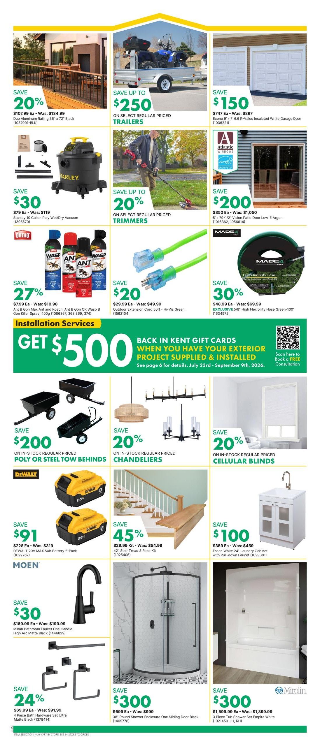 Kent Building Supplies Flyer July 30 to August 5