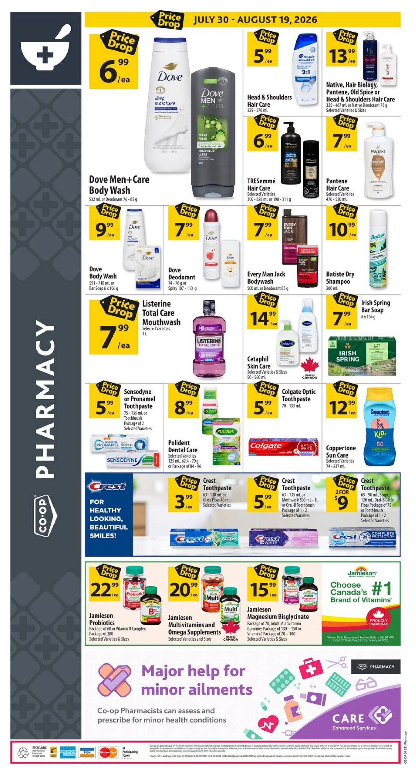 Co-op (West) Pharmacy Flyer July 30 to August 19