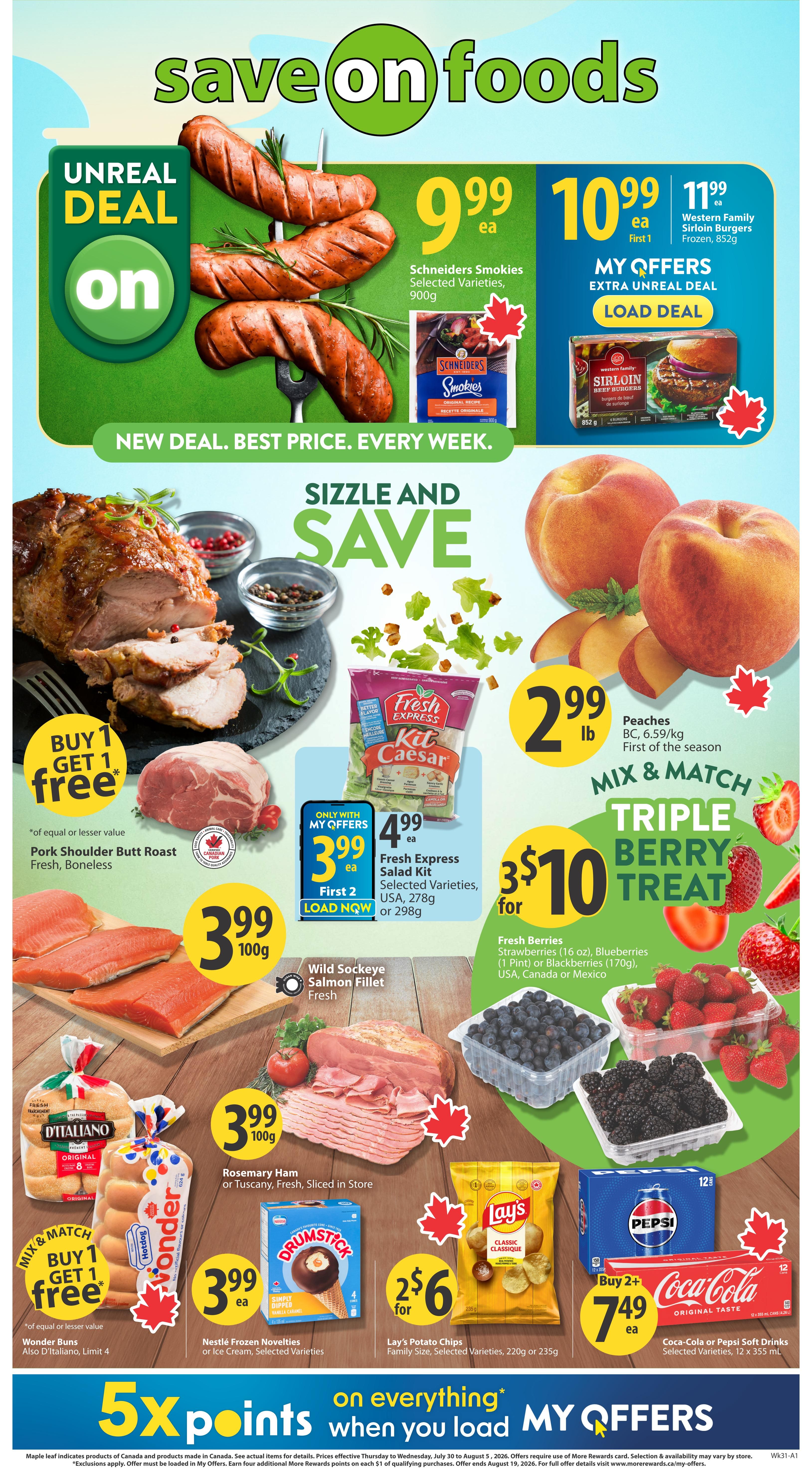 Save On Foods (BC) Flyer July 30 to August 5