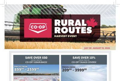 Co-op (West) Rural Routes Flyer July 30 to August 19