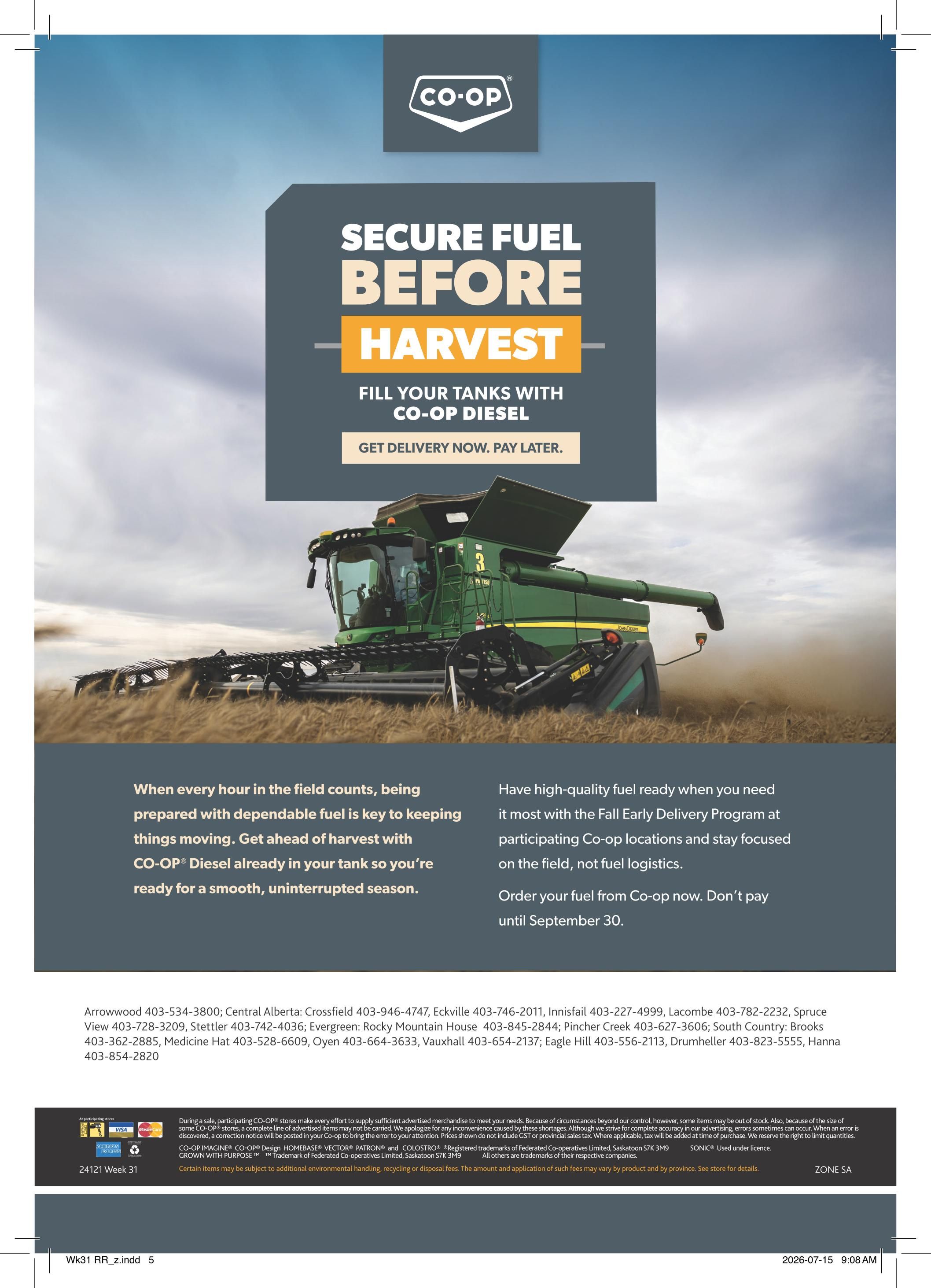 Co-op (West) Rural Routes Flyer July 30 to August 19