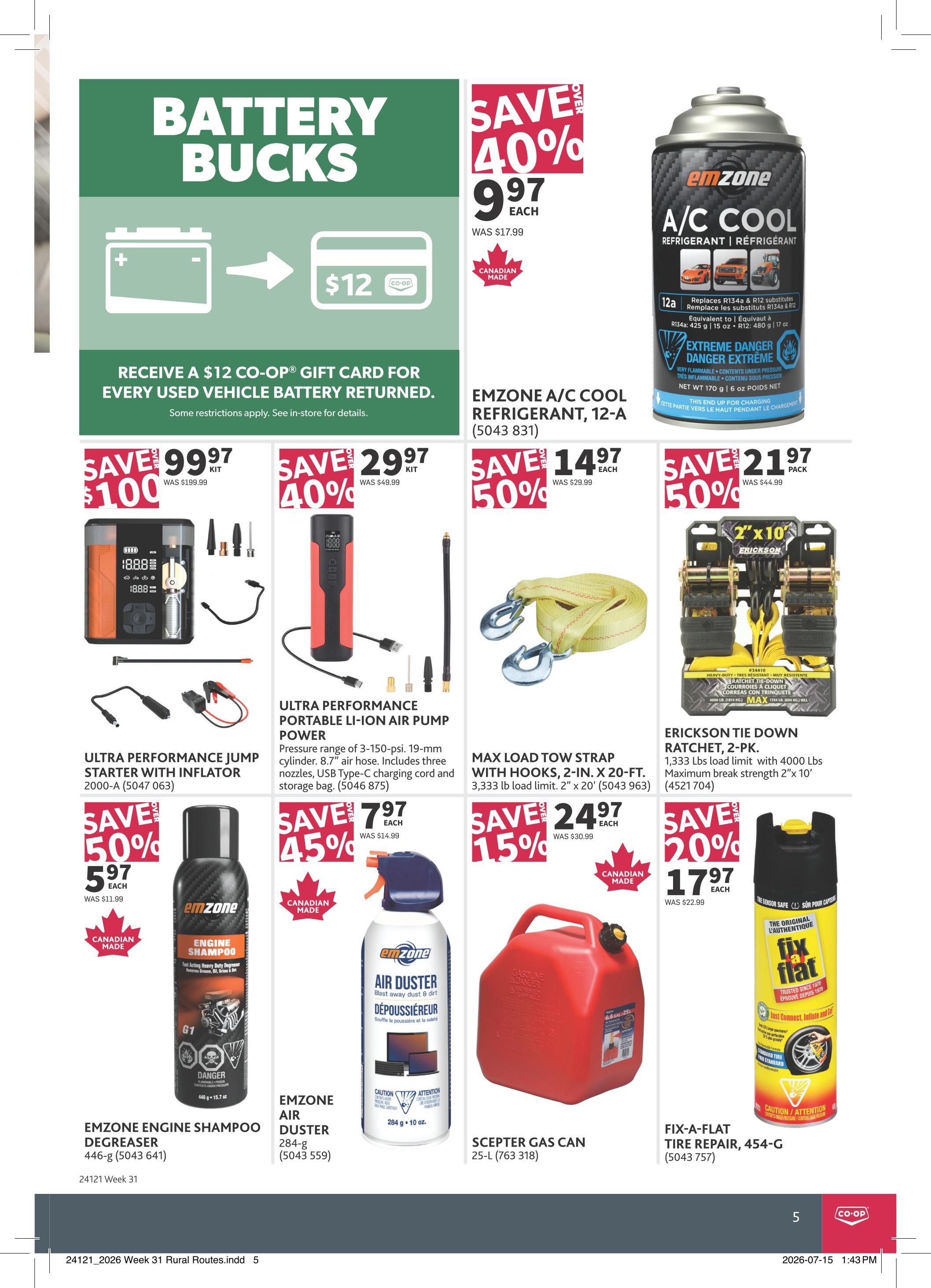 Co-op (West) Rural Routes Flyer July 30 to August 19