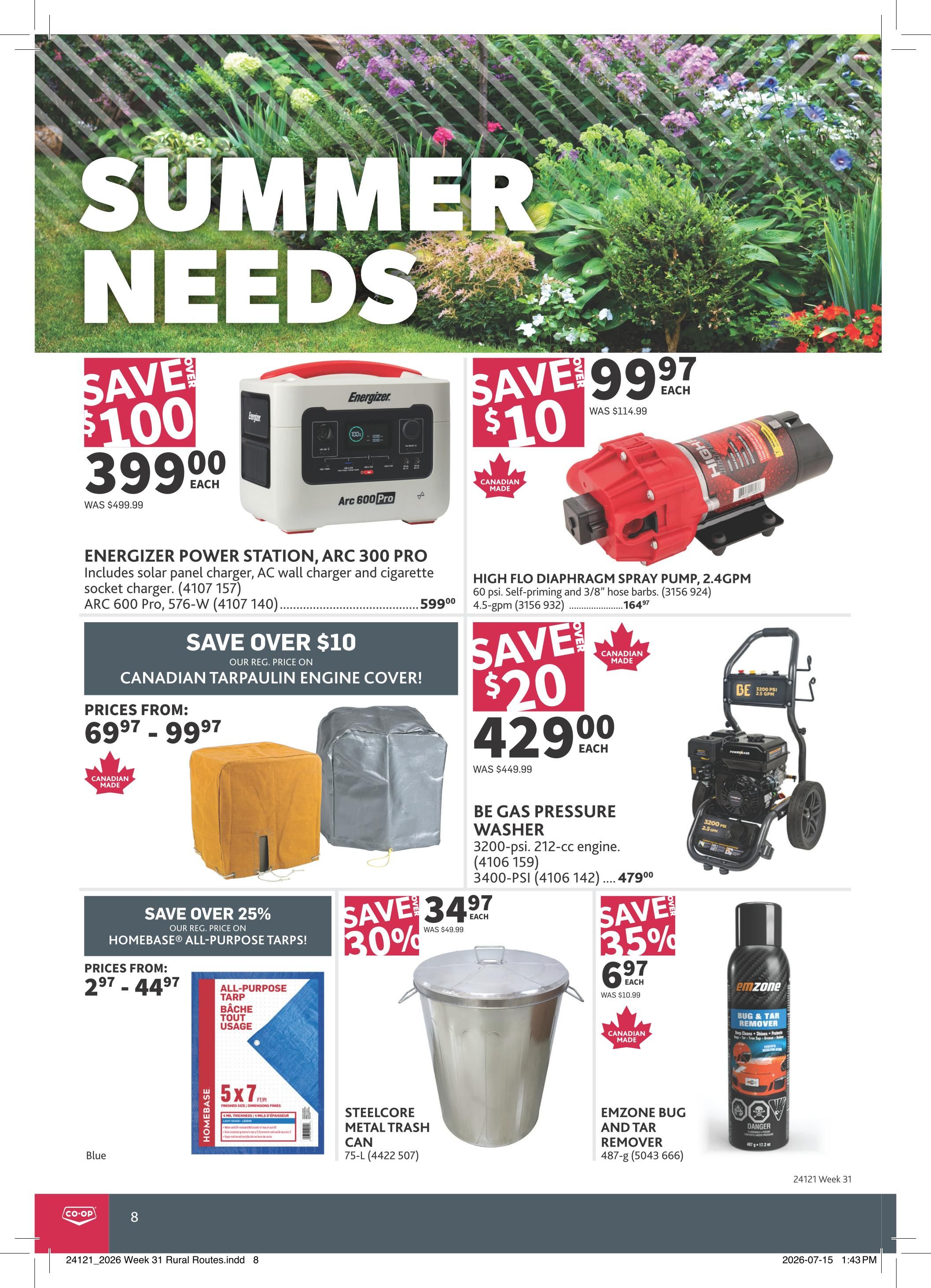 Co-op (West) Rural Routes Flyer July 30 to August 19