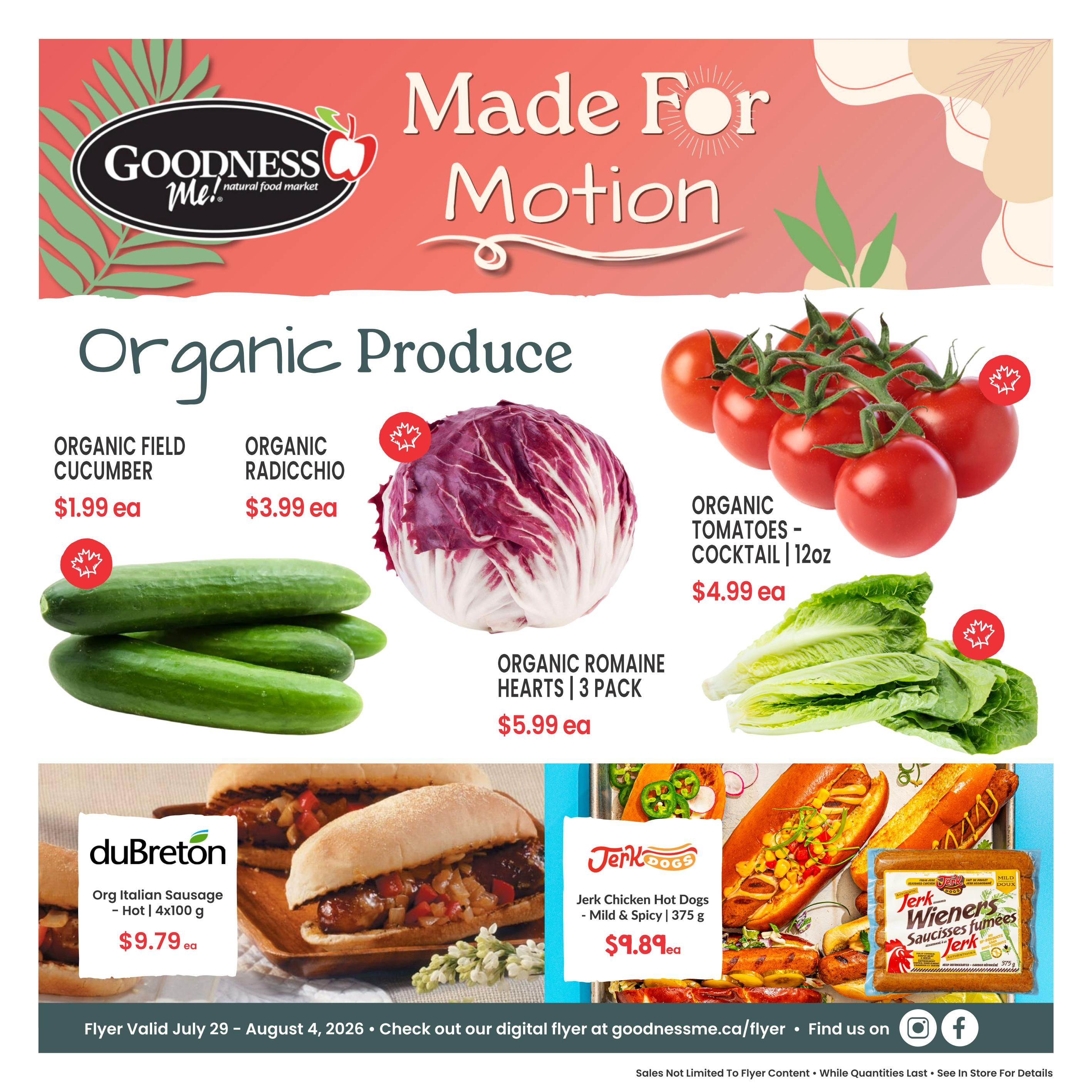 Goodness Me Flyer July 29 to August 4