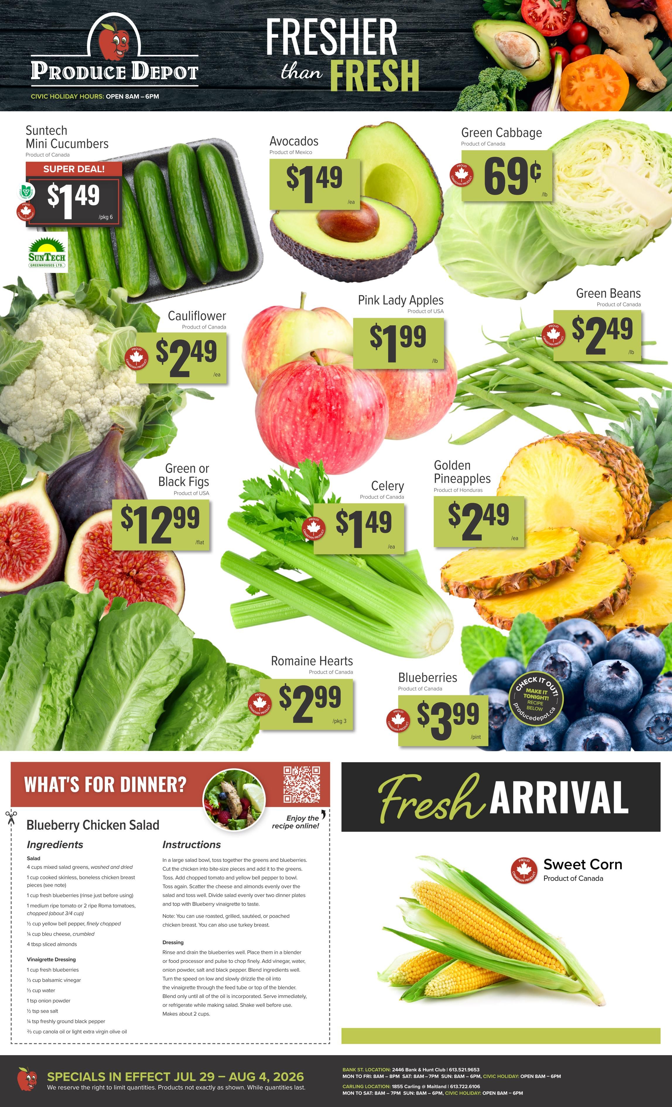 Produce Depot Flyer July 29 to August 4