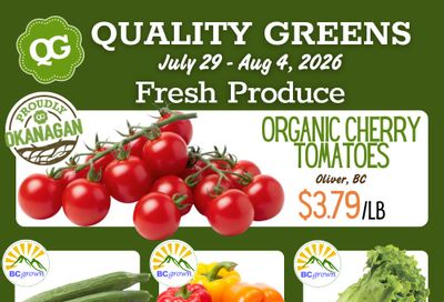 Quality Greens Flyer July 29 to August 4