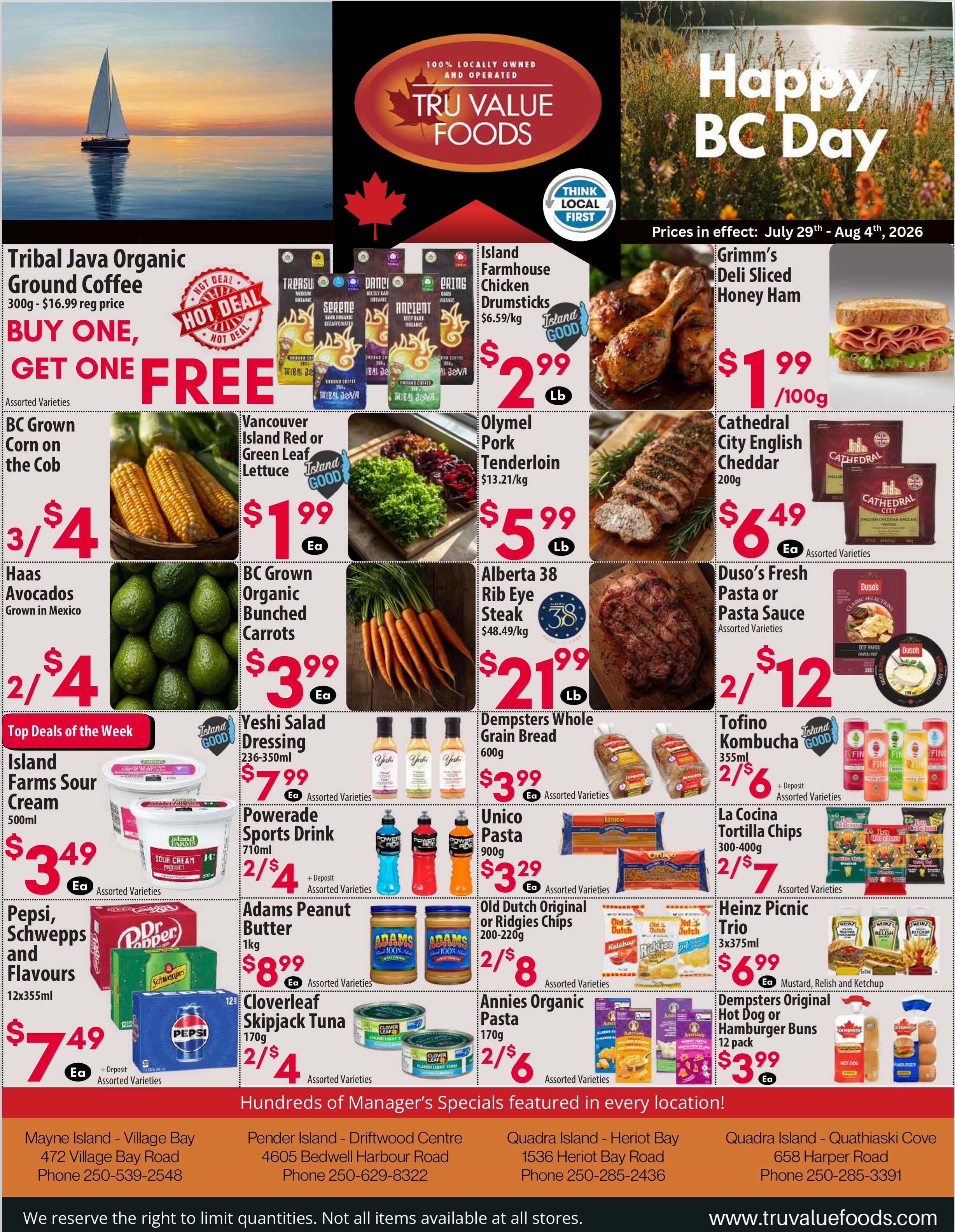 Tru Value Foods Flyer July 29 to August 4