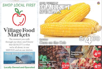 Village Food Markets Flyer July 29 to August 4