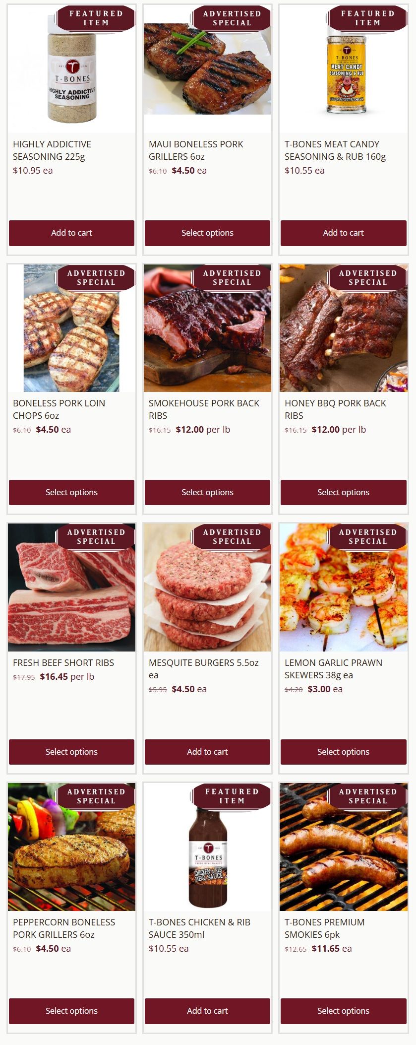T-Bone's Flyer July 29 to August 4