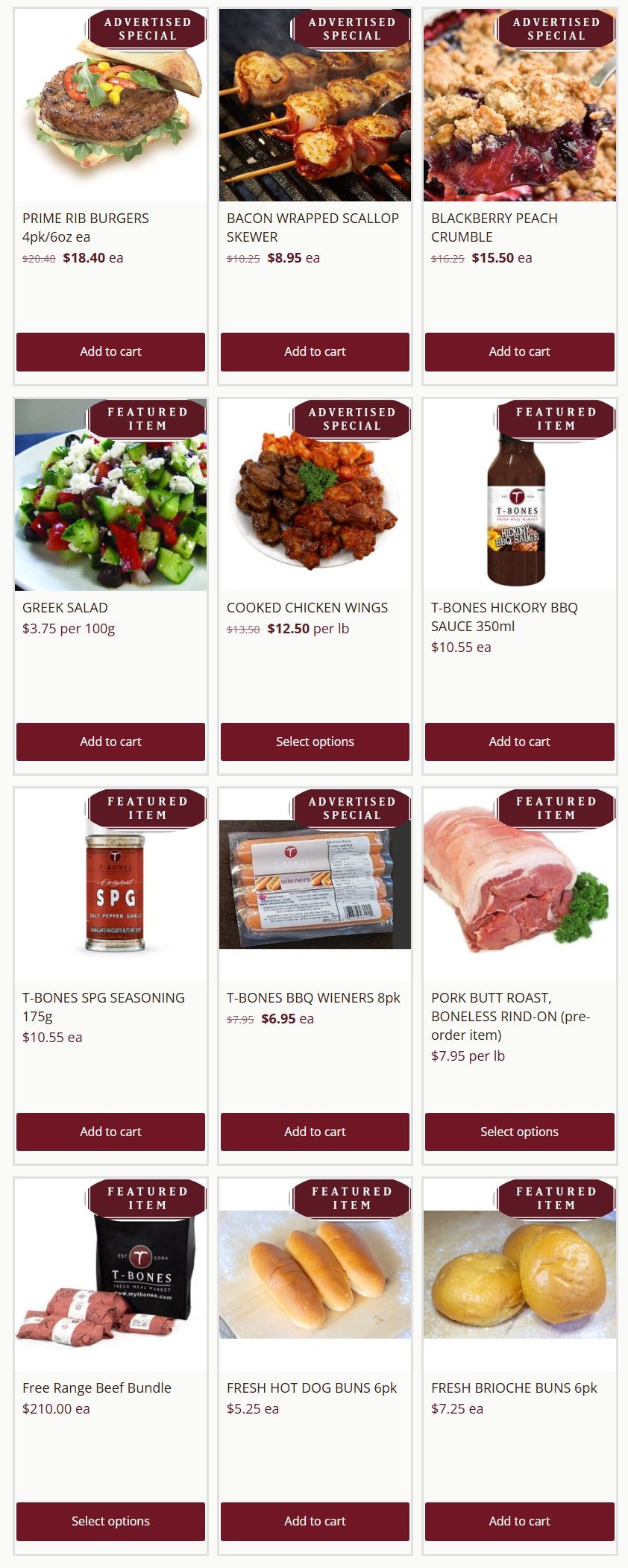 T-Bone's Flyer July 29 to August 4