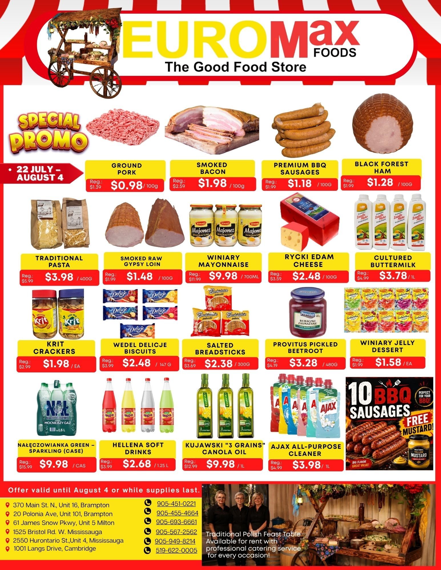 EuroMax Foods Bi-Weekly Flyer July 22 to August 4