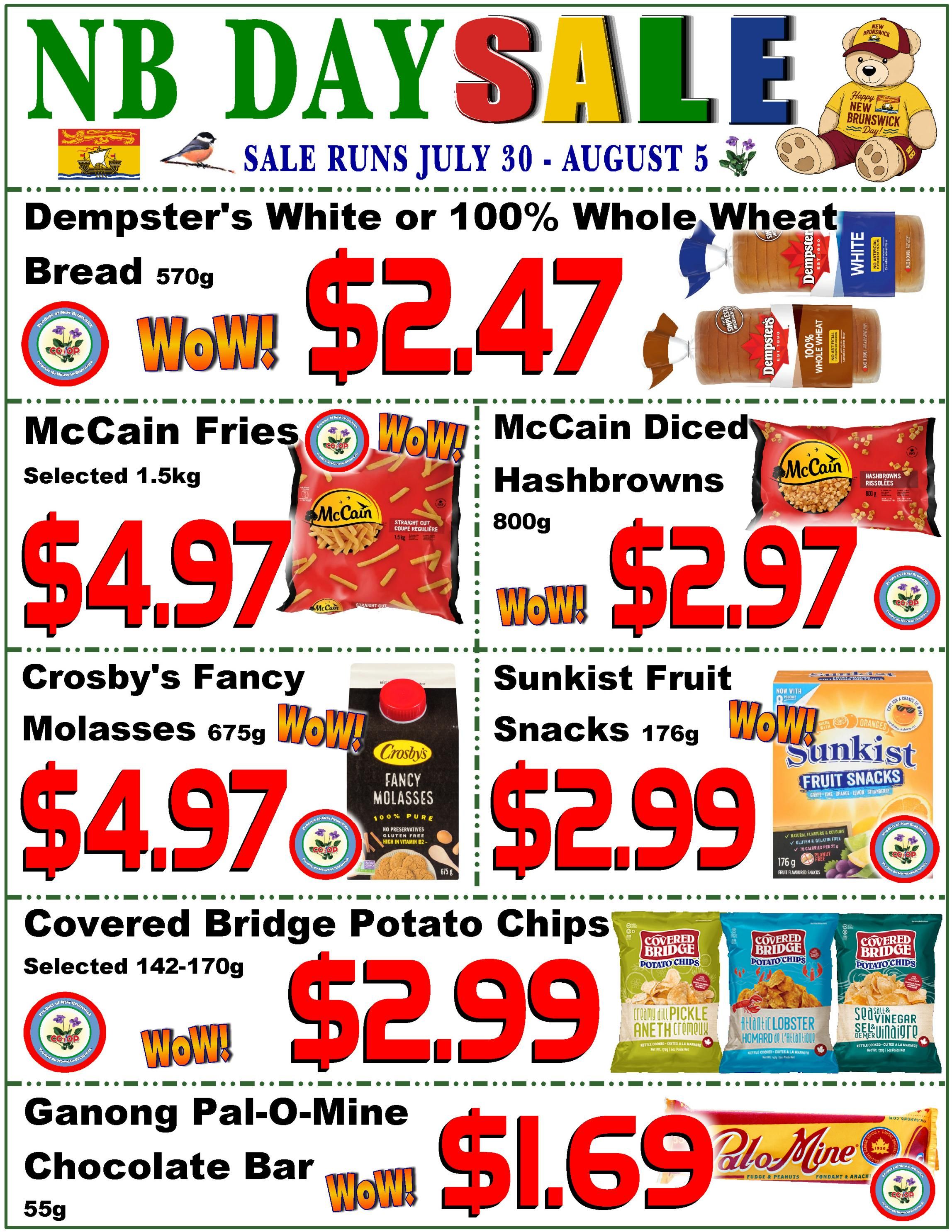 Fredericton Co-op Flyer July 30 to August 5
