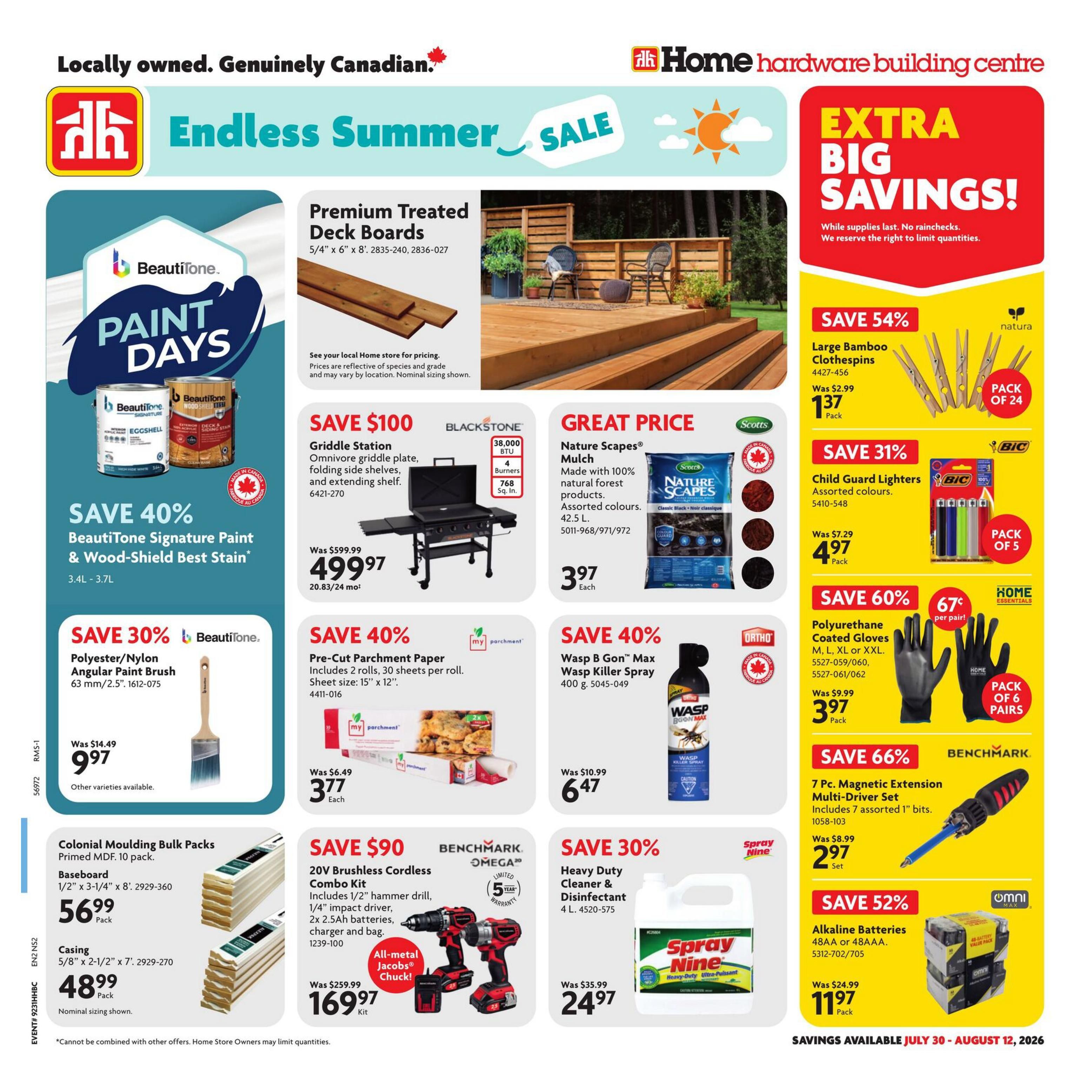 Home Hardware Building Centre (Atlantic) Flyer July 30 to August 12