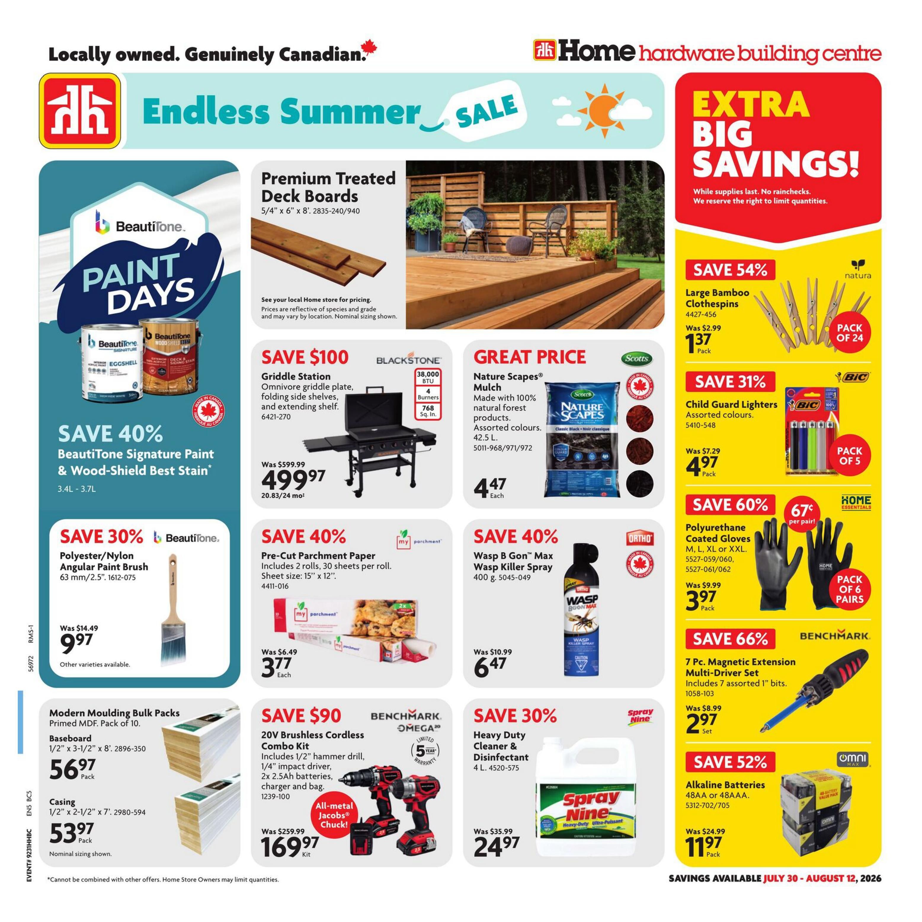 Home Hardware Building Centre (BC) Flyer July 30 to August 12