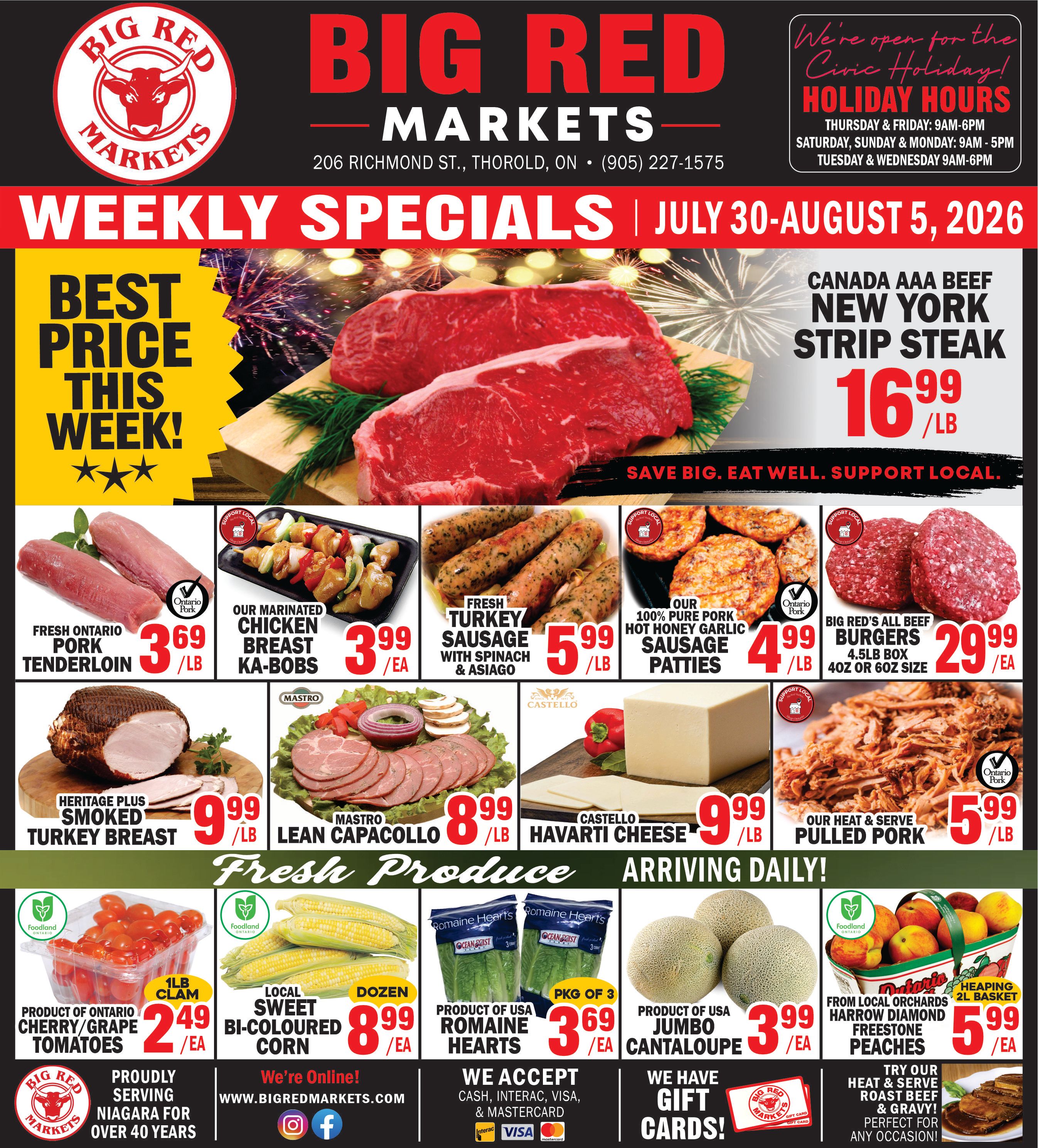 Big Red Markets Flyer July 30 to August 5