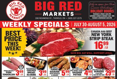 Big Red Markets Flyer July 30 to August 5