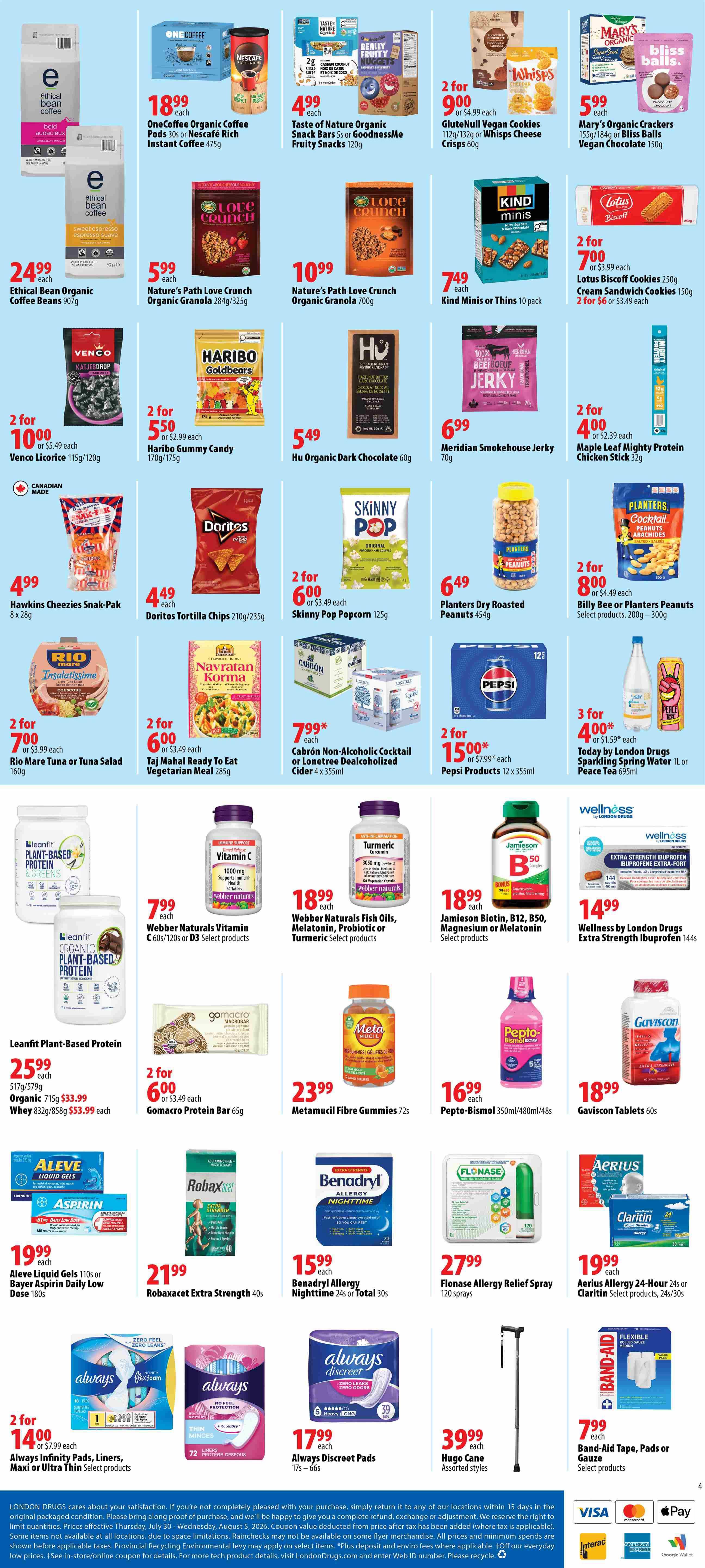London Drugs Weekly Flyer July 30 to August 5