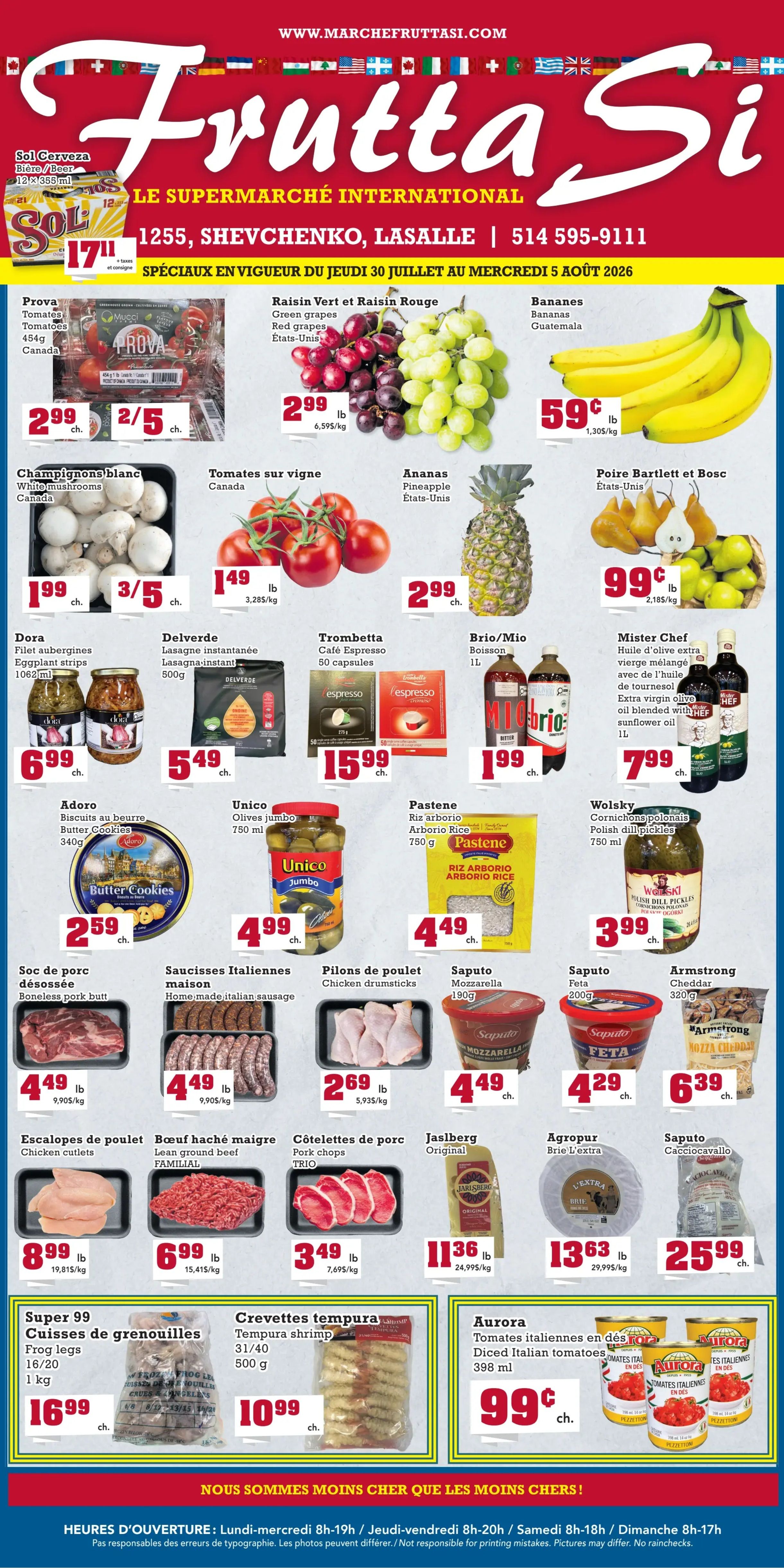 Frutta Si Flyer July 30 to August 5