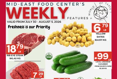 Mid-East Food Centre Flyer July 30 to August 5