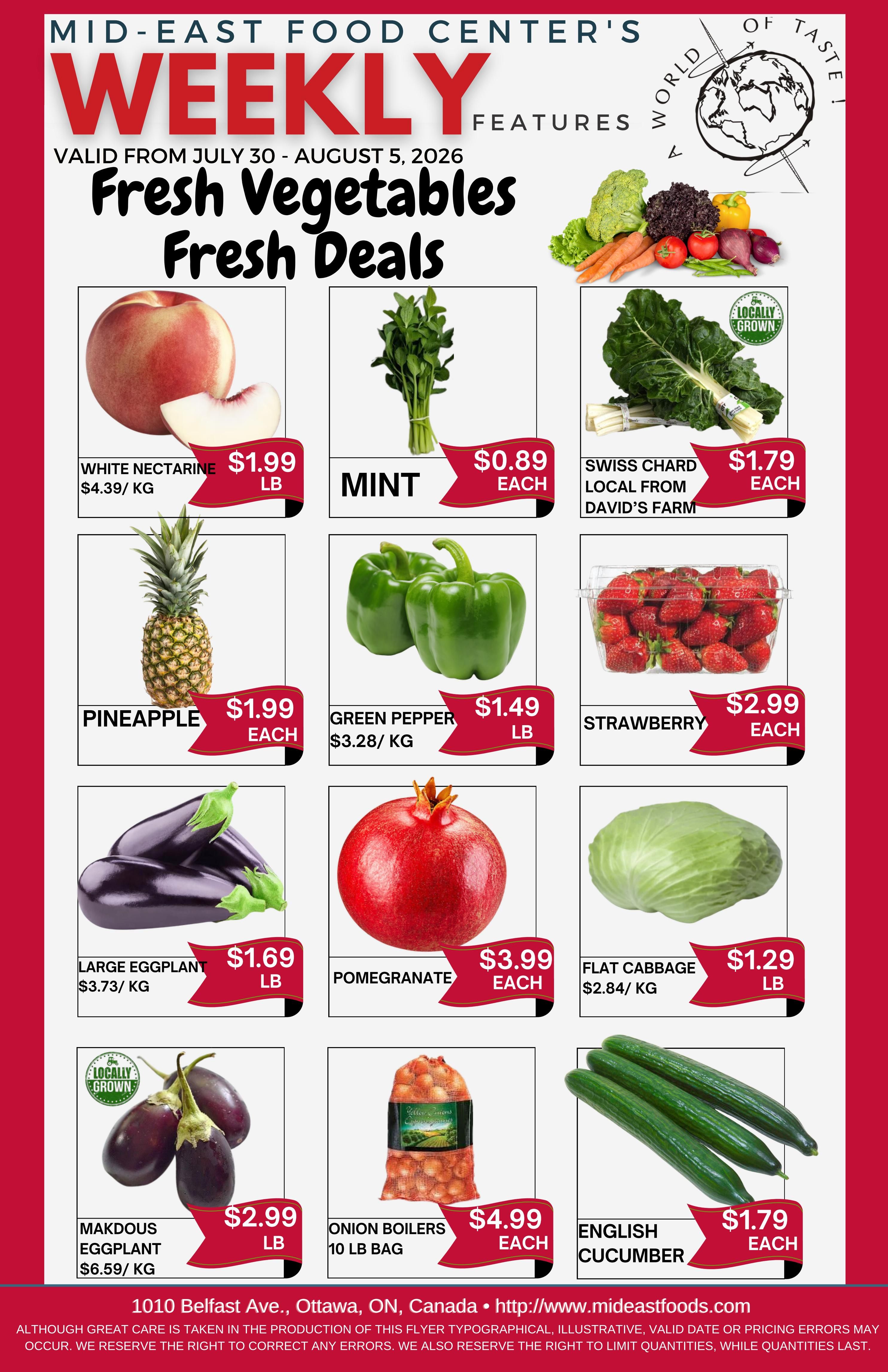 Mid-East Food Centre Flyer July 30 to August 5
