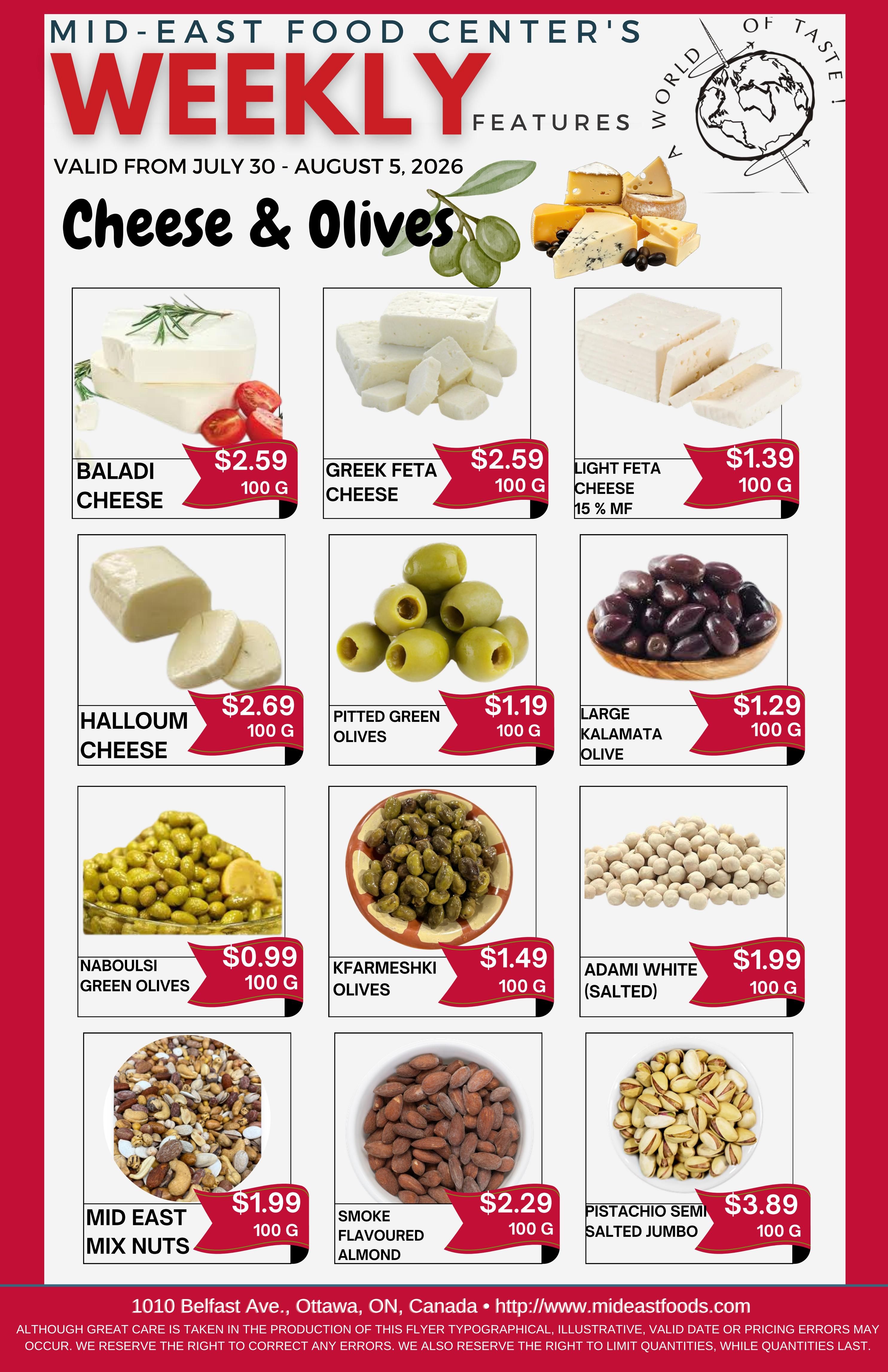Mid-East Food Centre Flyer July 30 to August 5