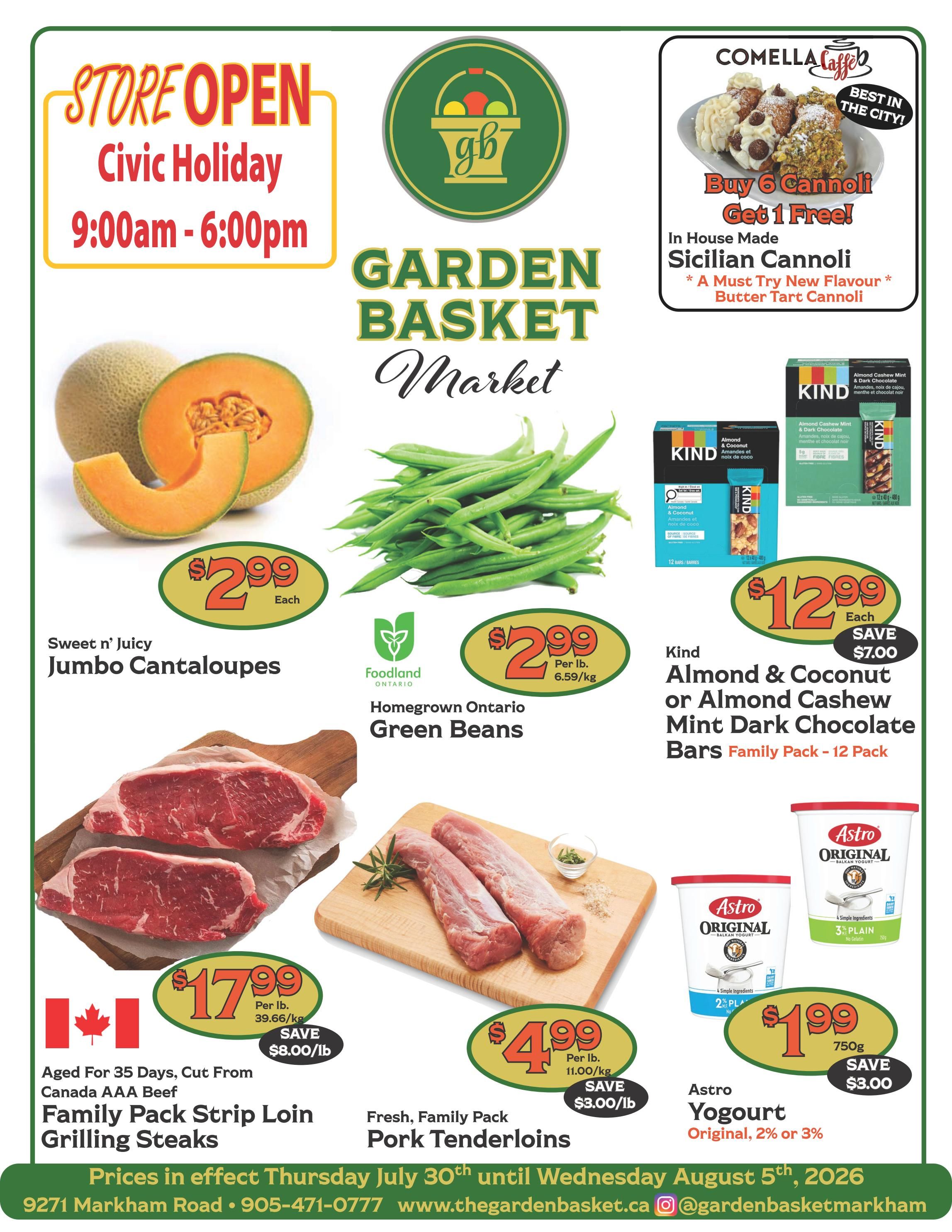 The Garden Basket Flyer July 30 to August 5
