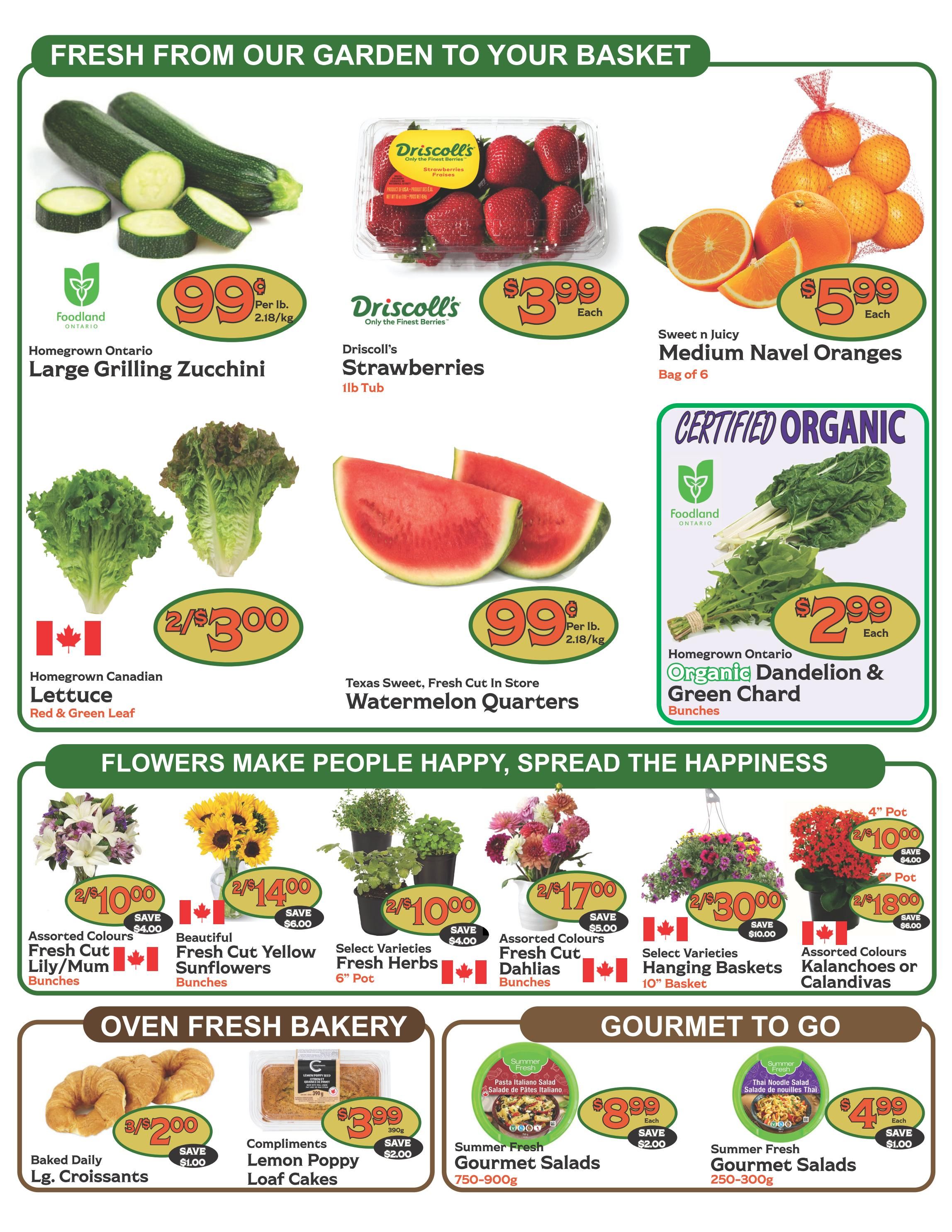 The Garden Basket Flyer July 30 to August 5
