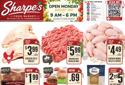 Sharpe's Food Market Flyer July 30 to August 5