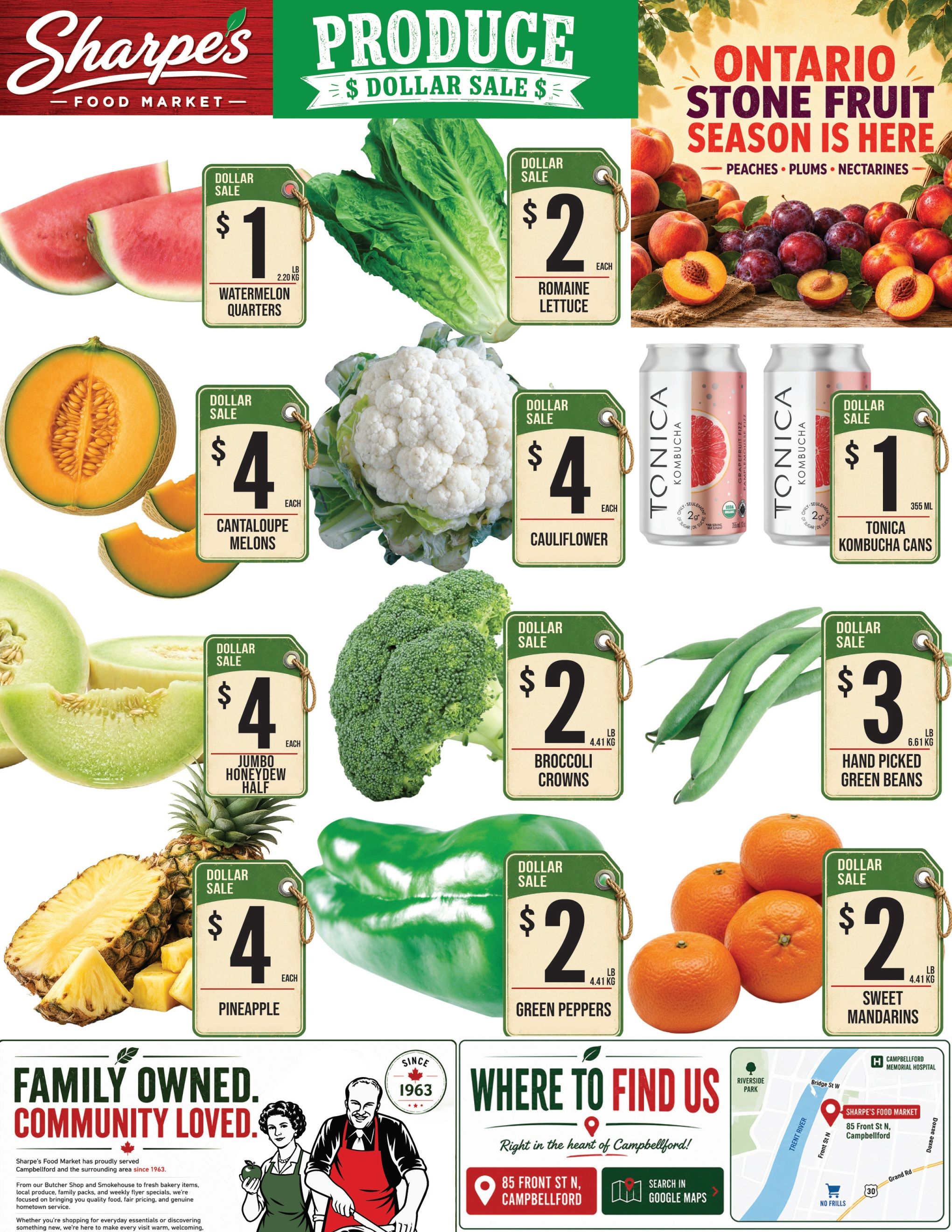Sharpe's Food Market Flyer July 30 to August 5