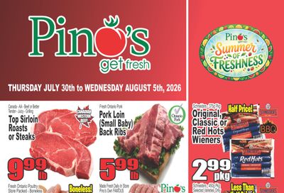 Pino's Flyer July 30 to August 5
