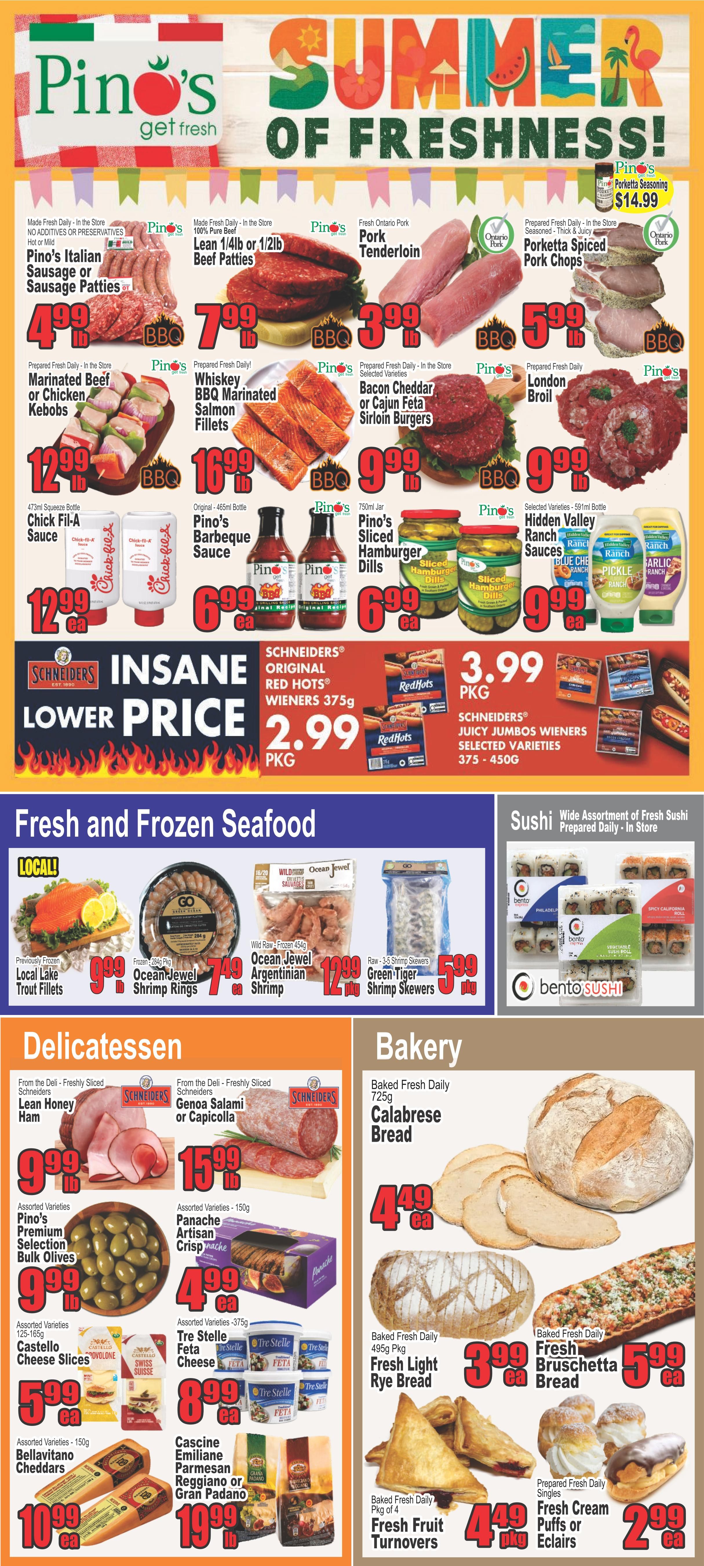 Pino's Flyer July 30 to August 5