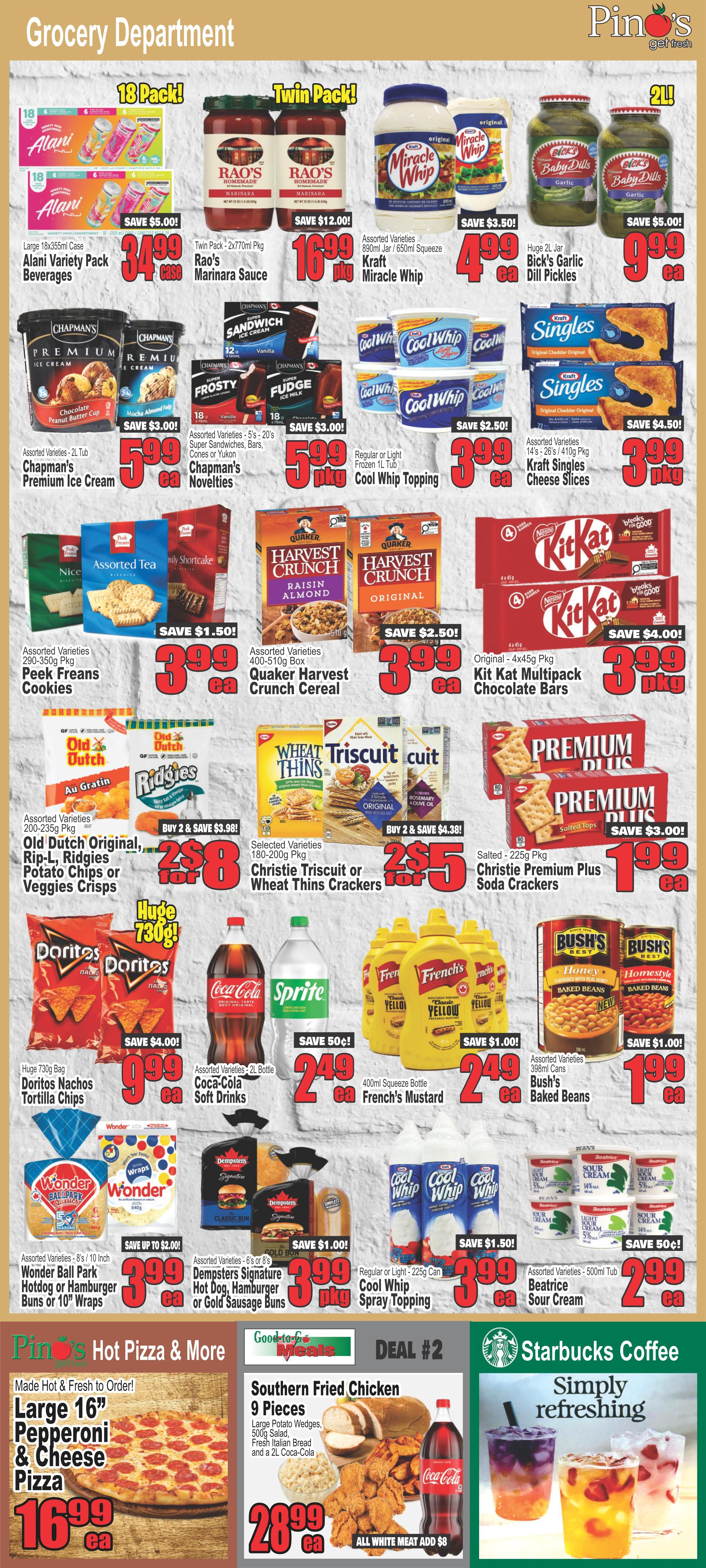 Pino's Flyer July 30 to August 5
