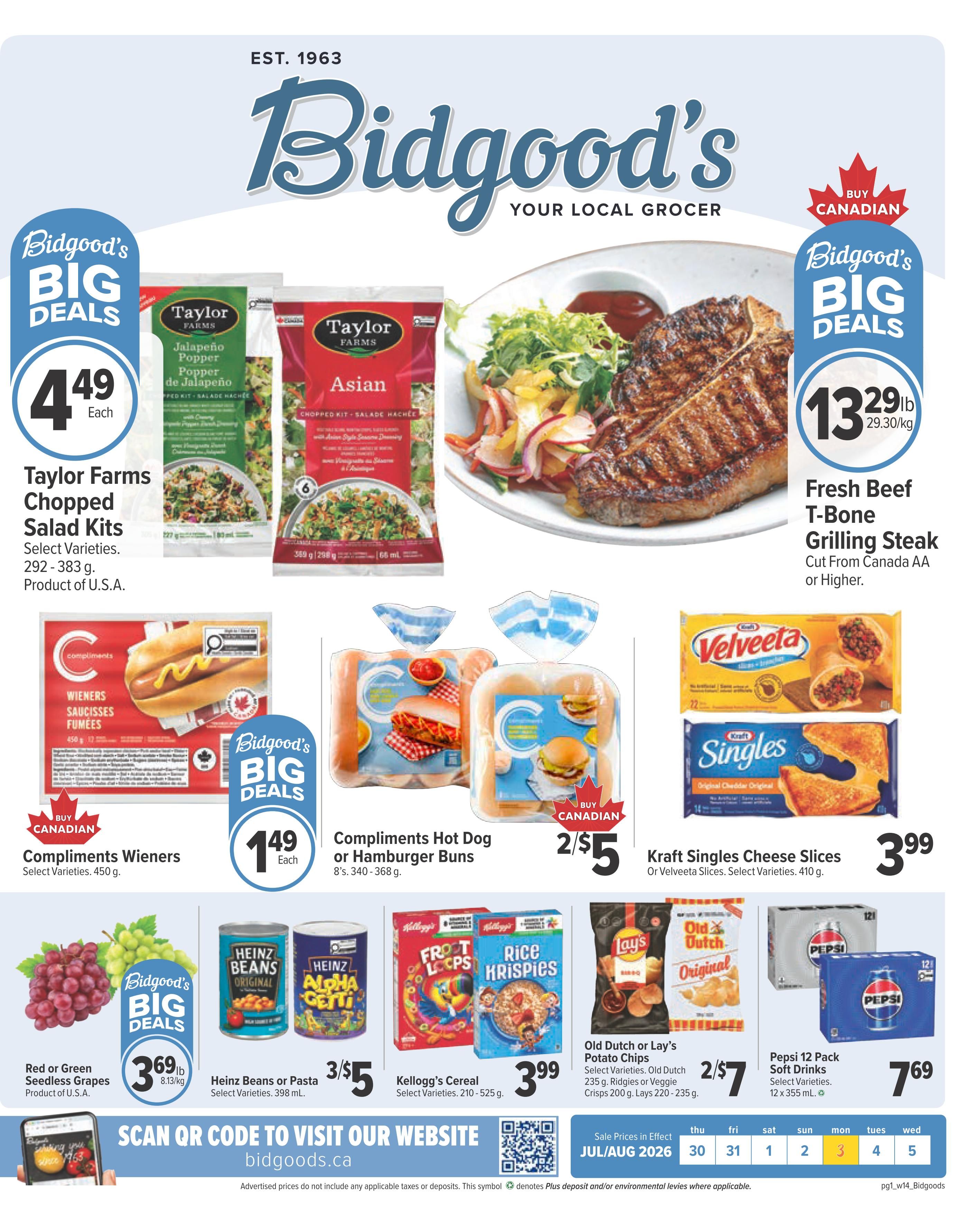 Bidgood's Flyer July 30 to August 5