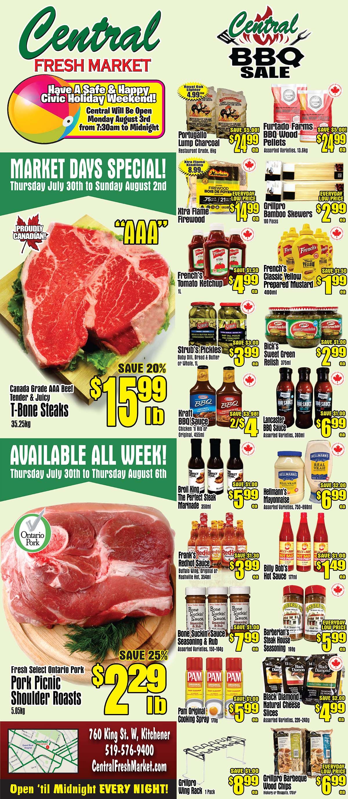 Central Fresh Market Flyer July 30 to August 6