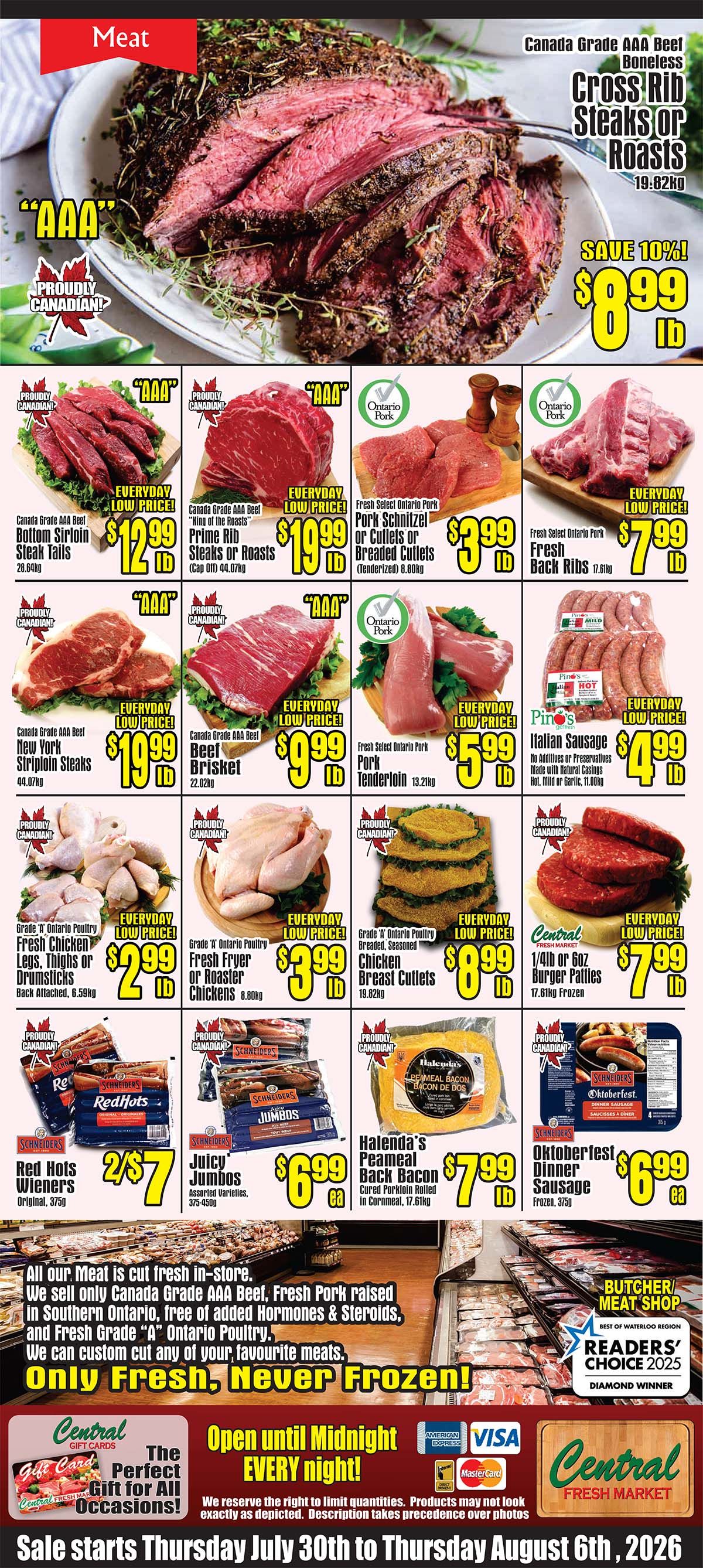 Central Fresh Market Flyer July 30 to August 6