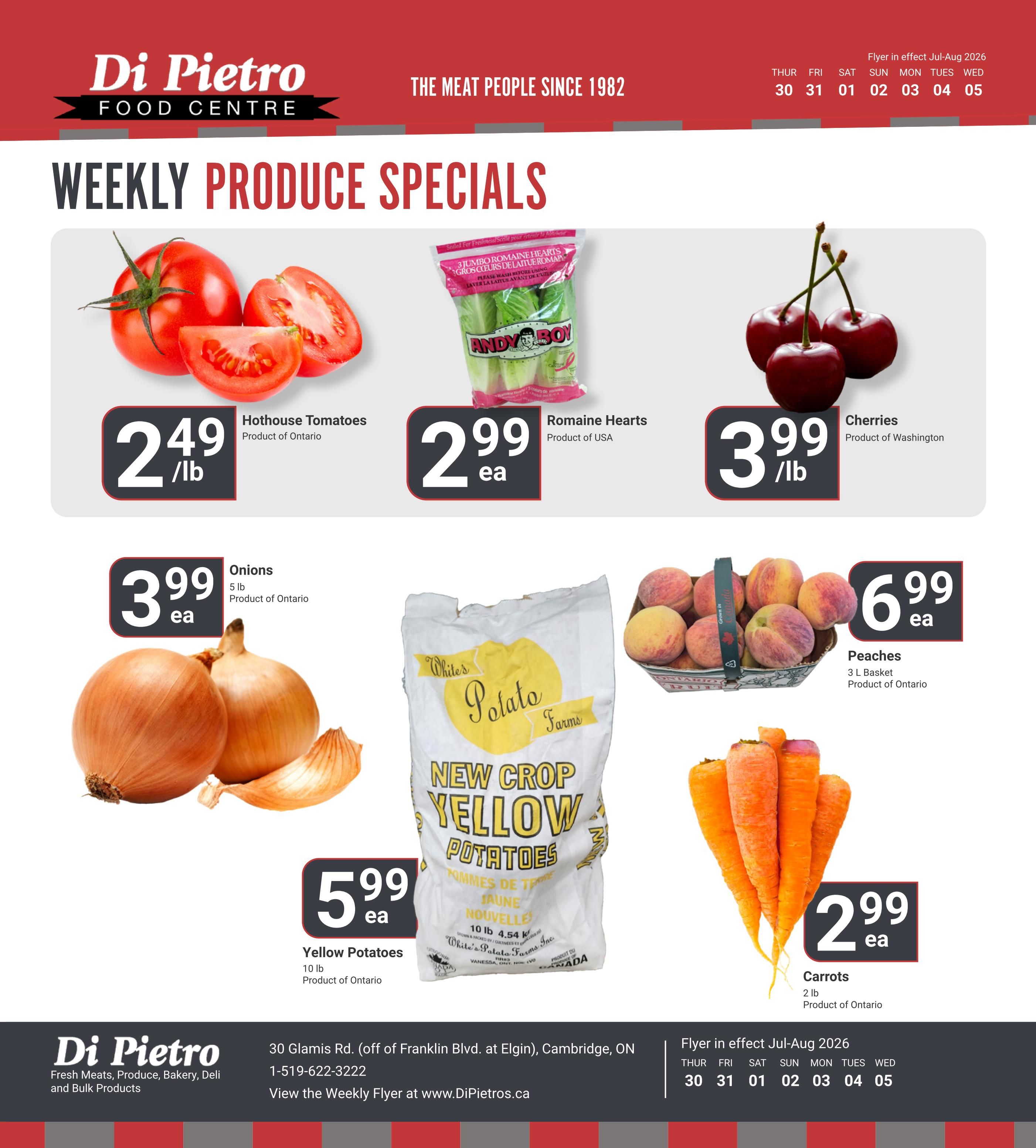 Di Pietro Food Centre Flyer July 30 to August 5