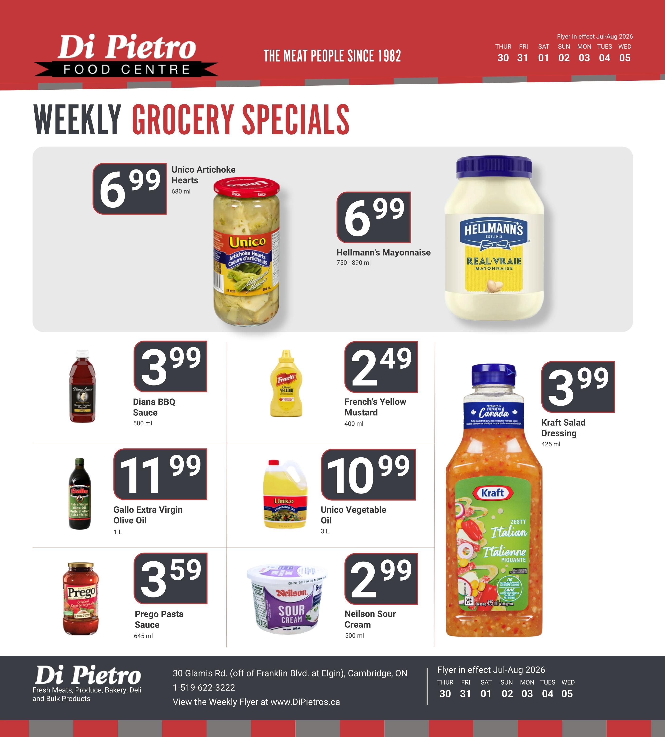 Di Pietro Food Centre Flyer July 30 to August 5