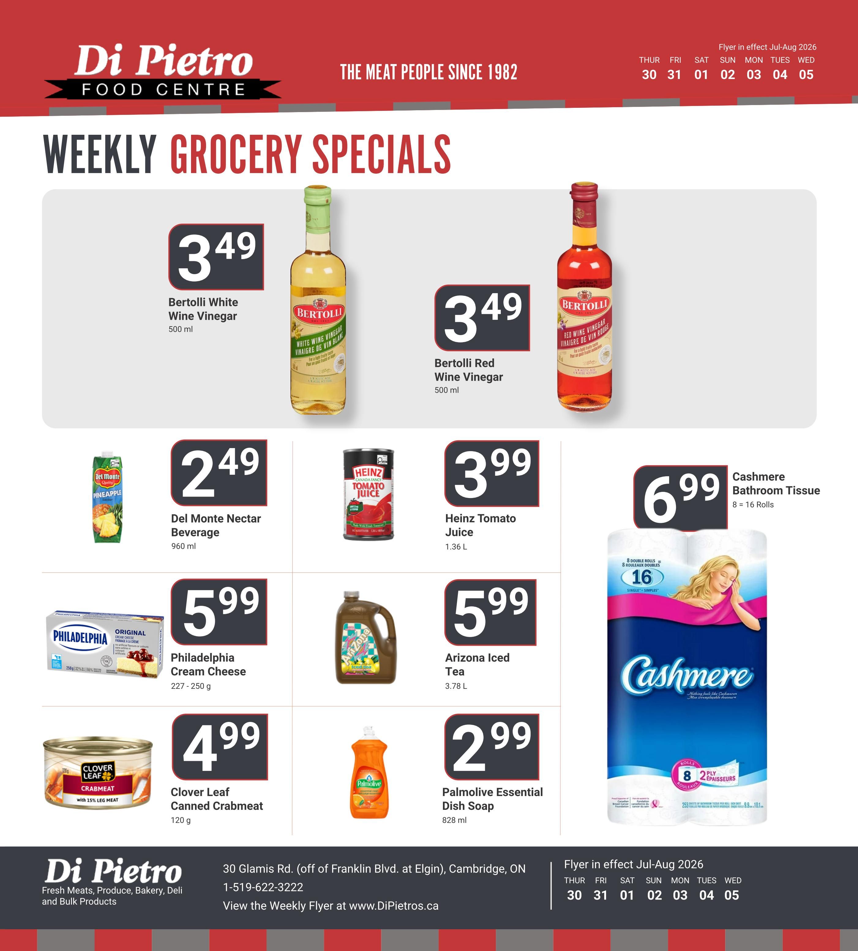 Di Pietro Food Centre Flyer July 30 to August 5
