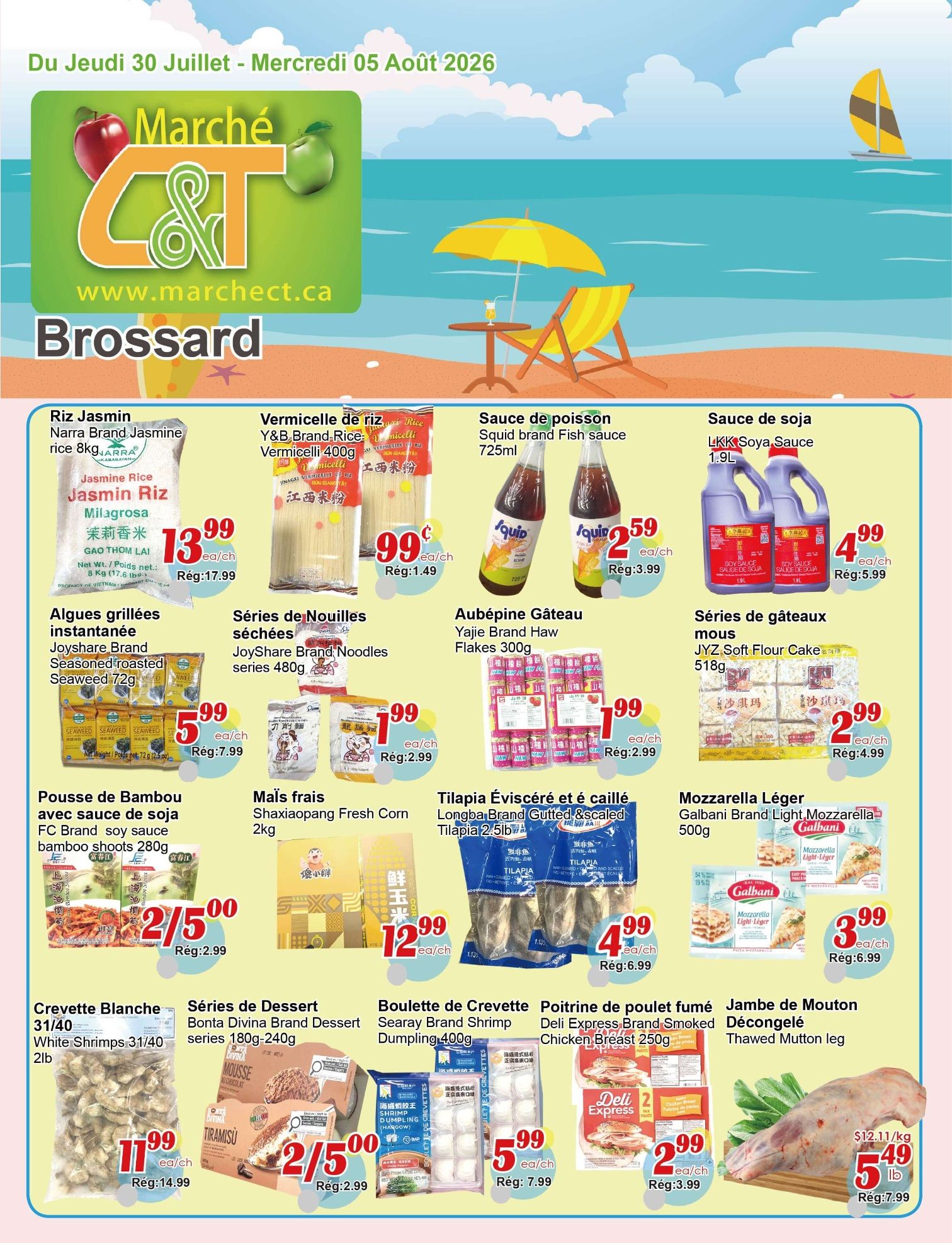 Marche C&T (Brossard) Flyer July 30 to August 5