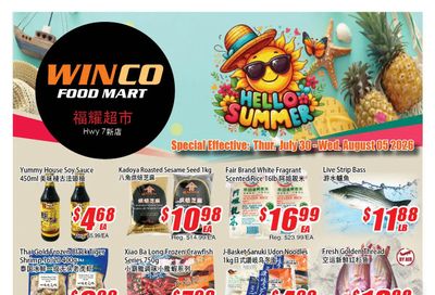 WinCo Food Mart (HWY 7) Flyer July 30 to August 5