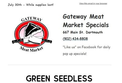 Gateway Meat Market Flyer July 30 to August 5