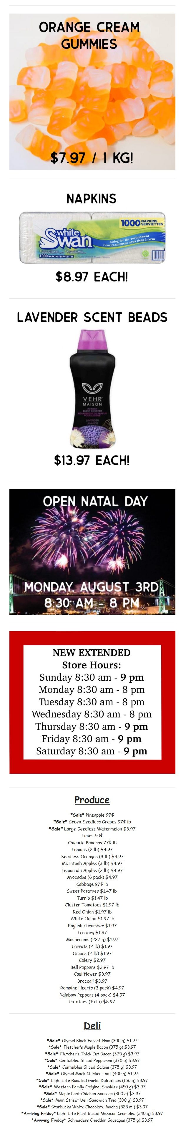 Gateway Meat Market Flyer July 30 to August 5