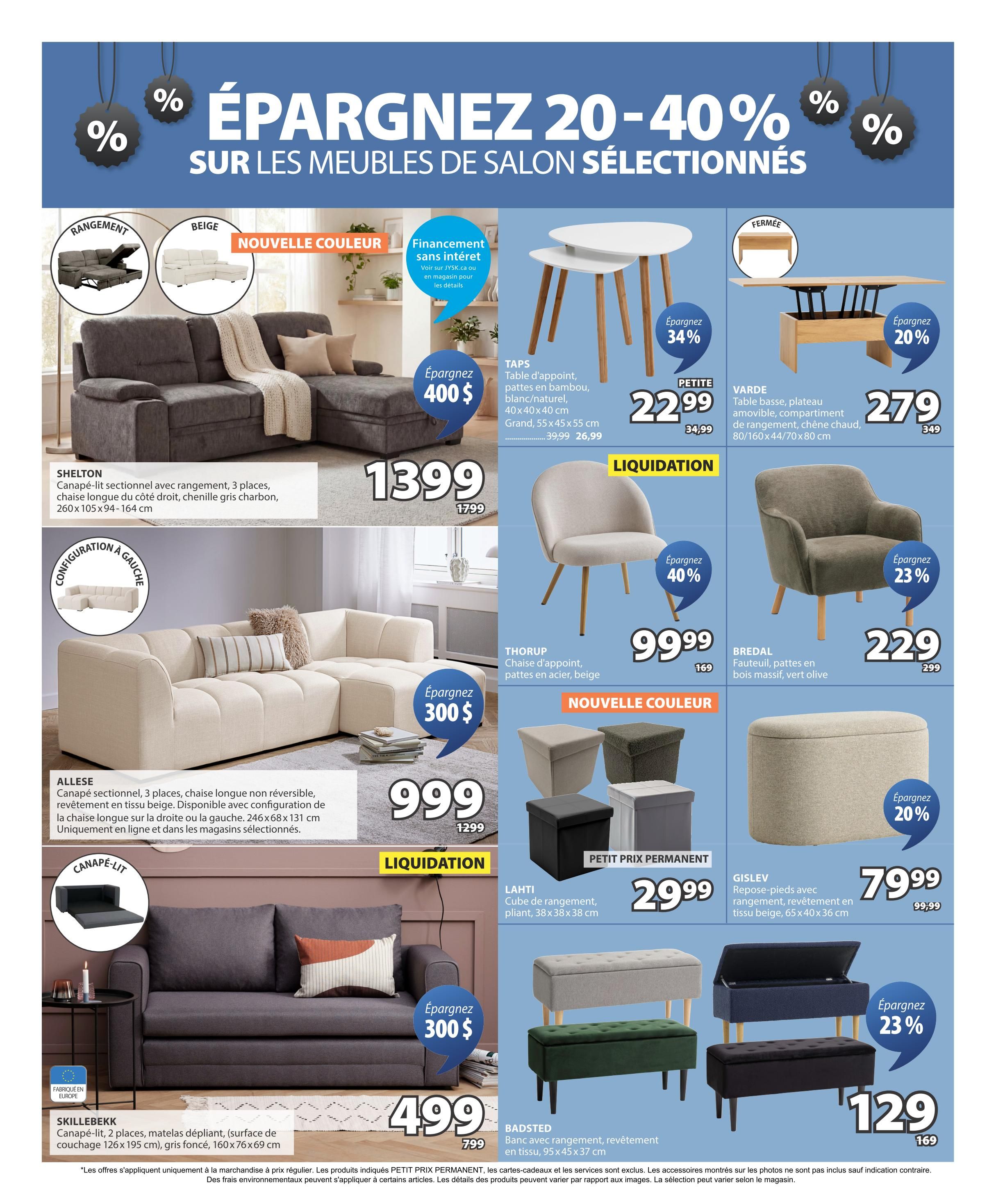 JYSK (QC) Flyer July 30 to August 12