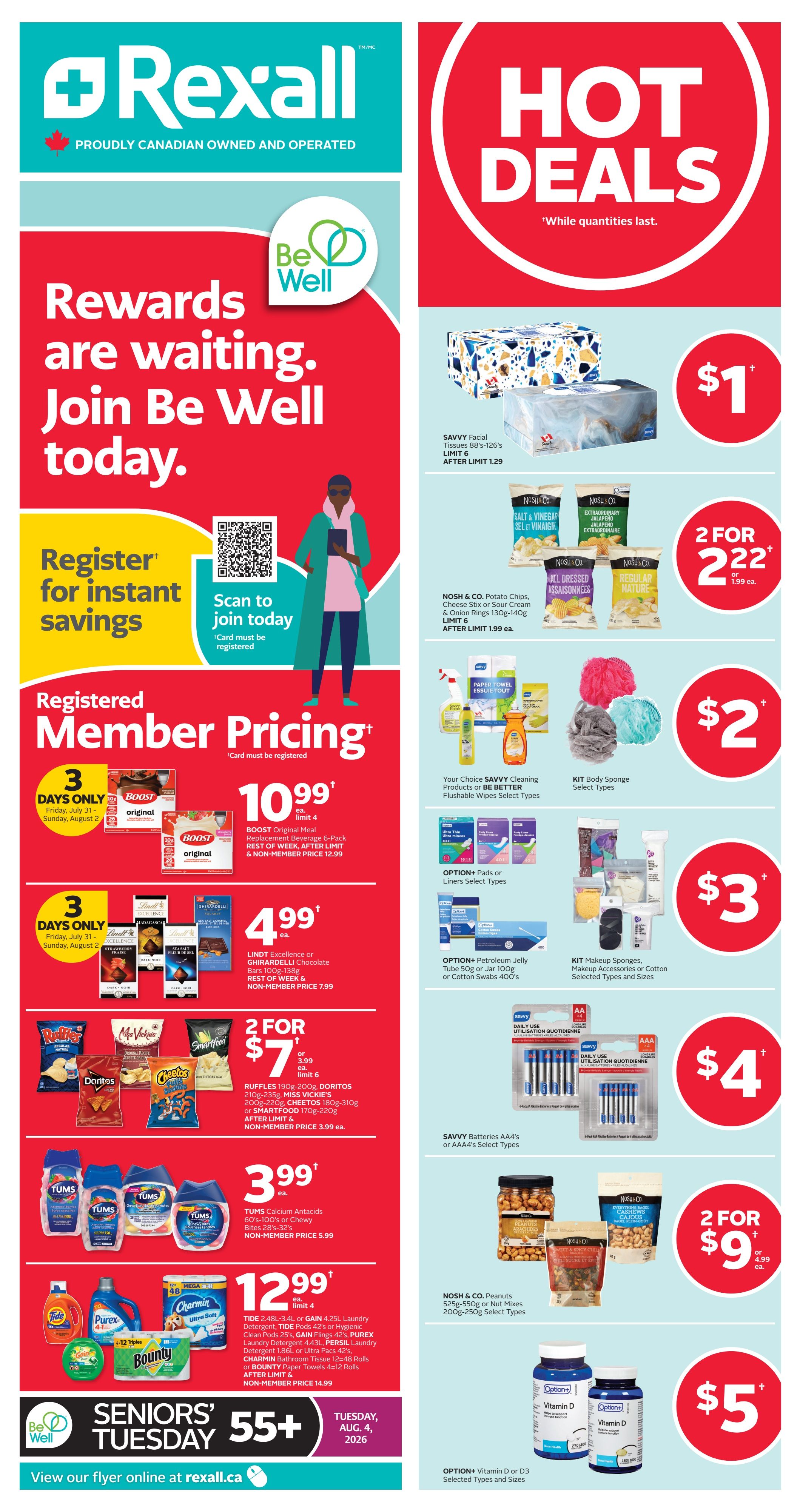 Rexall (AB, SK, MB) Flyer July 31 to August 13