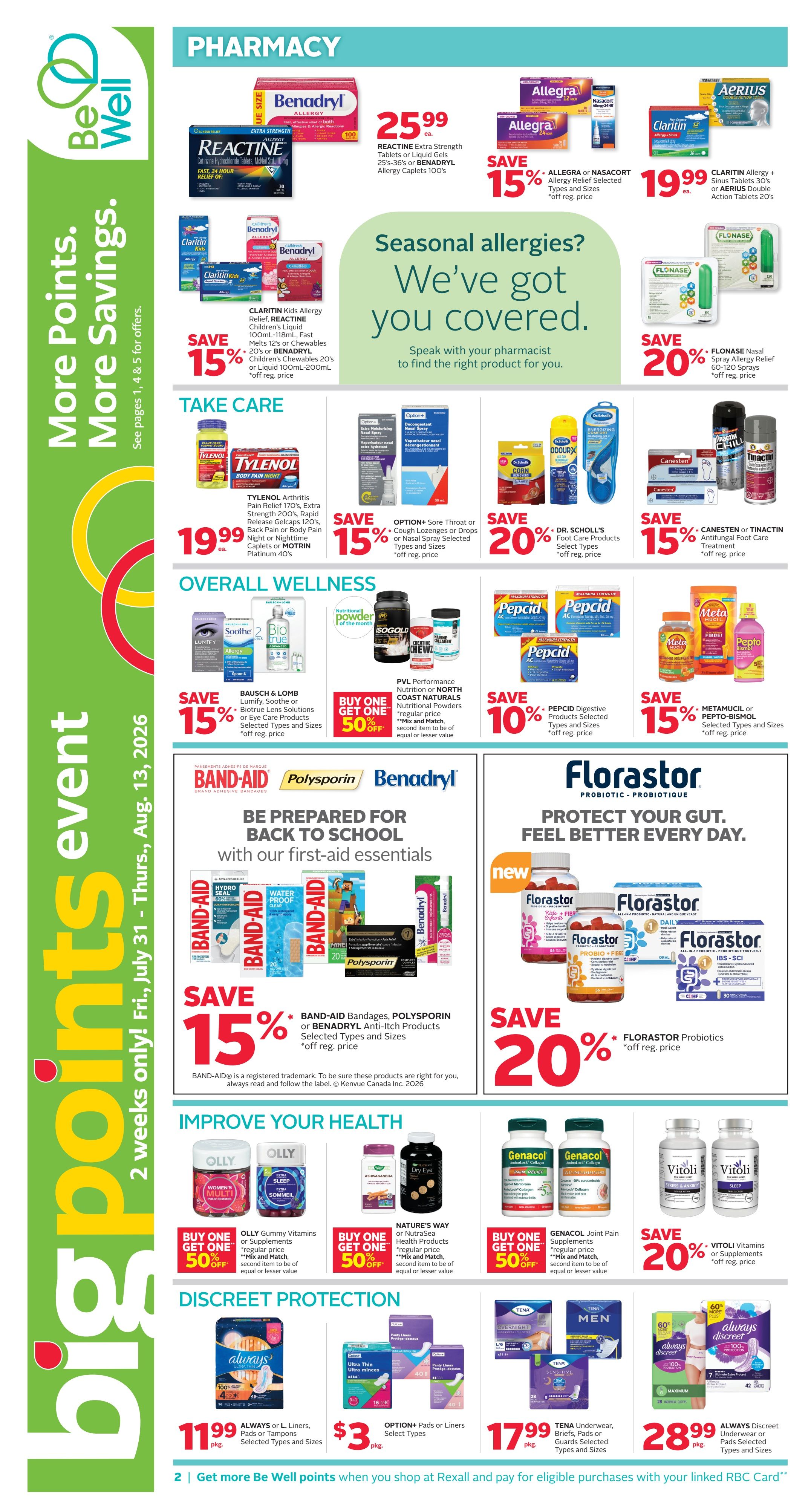Rexall (ON) Flyer July 31 to August 13