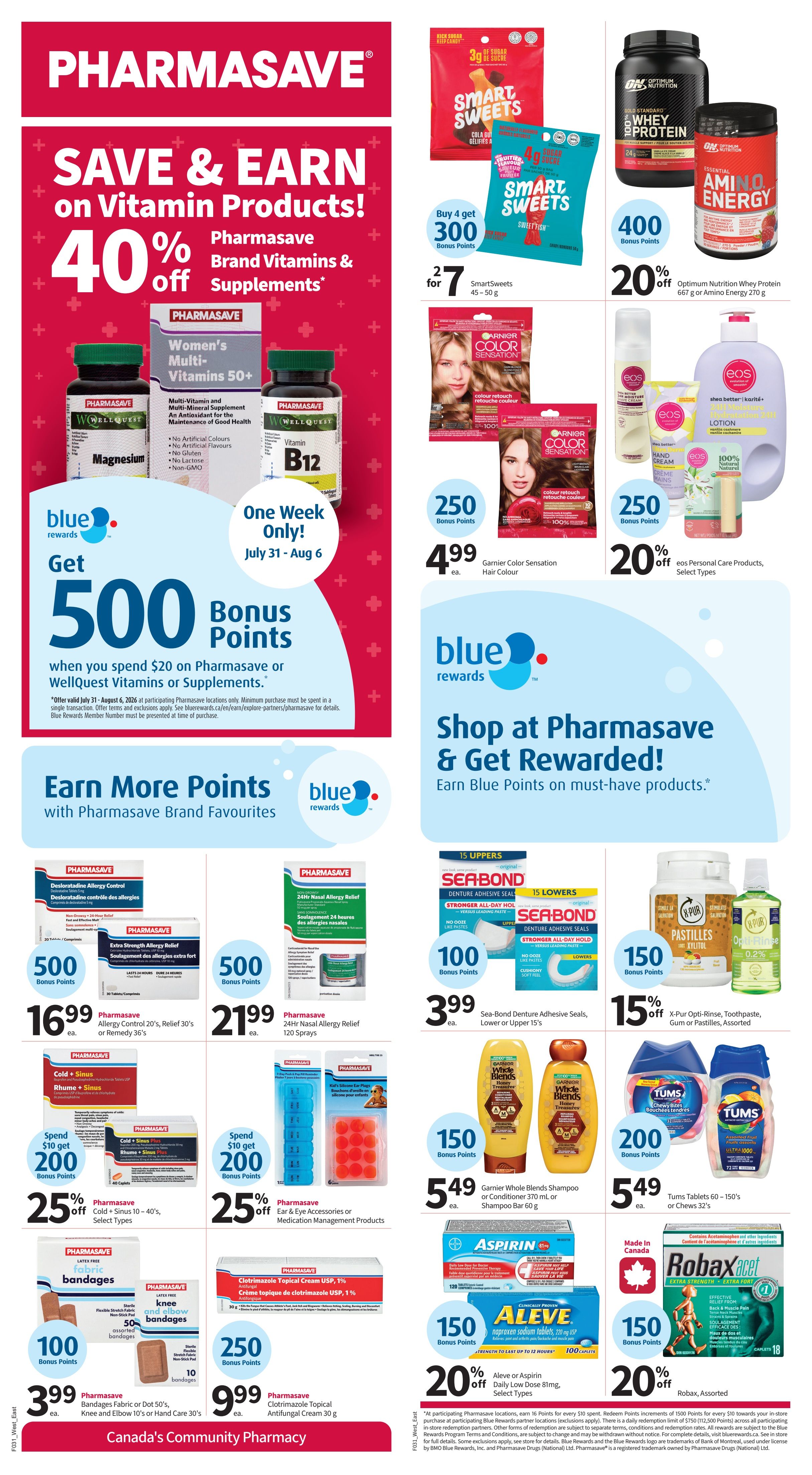 Pharmasave (Atlantic) Flyer July 31 to August 6